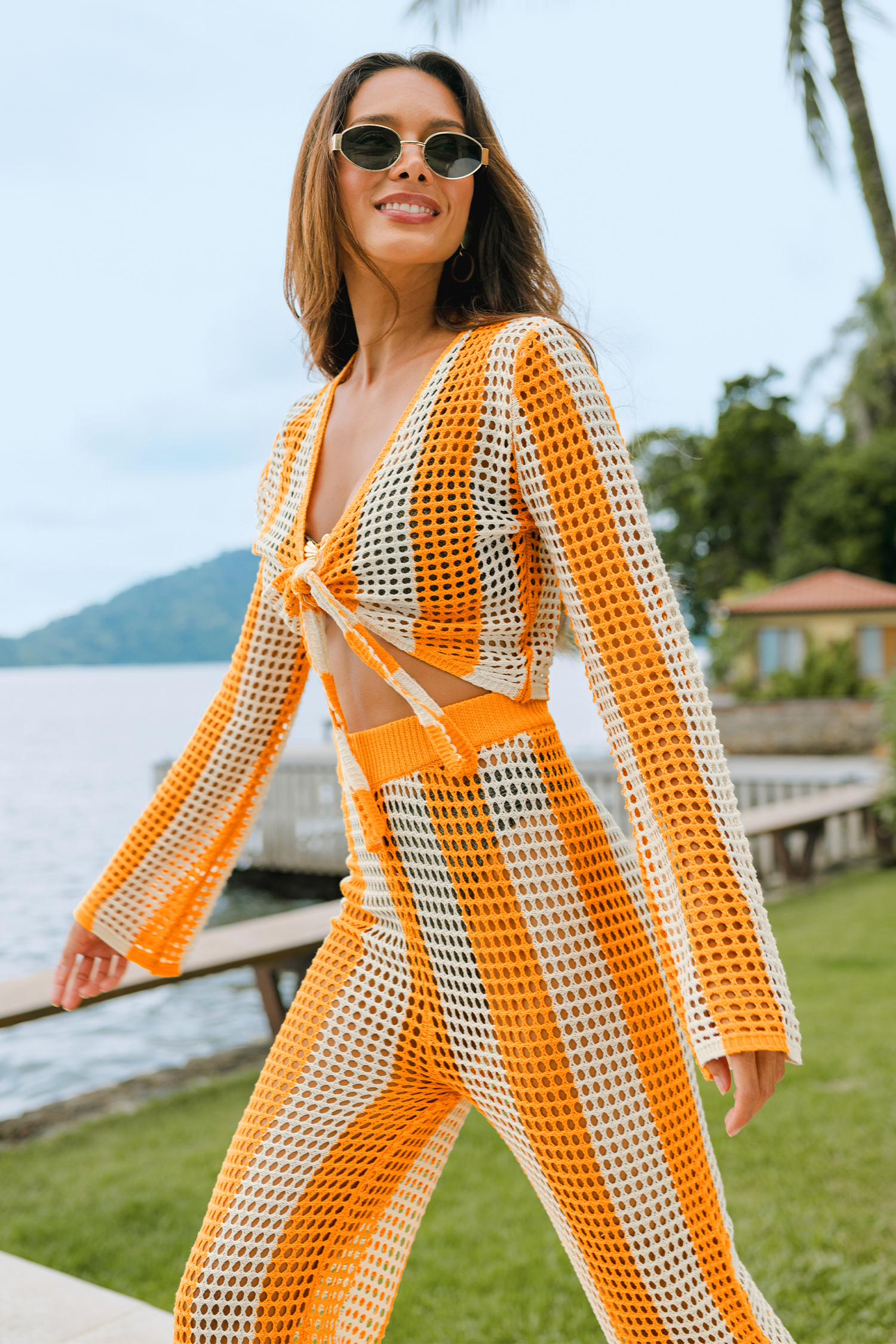 Groovy Girl Striped Cover-Up Pants