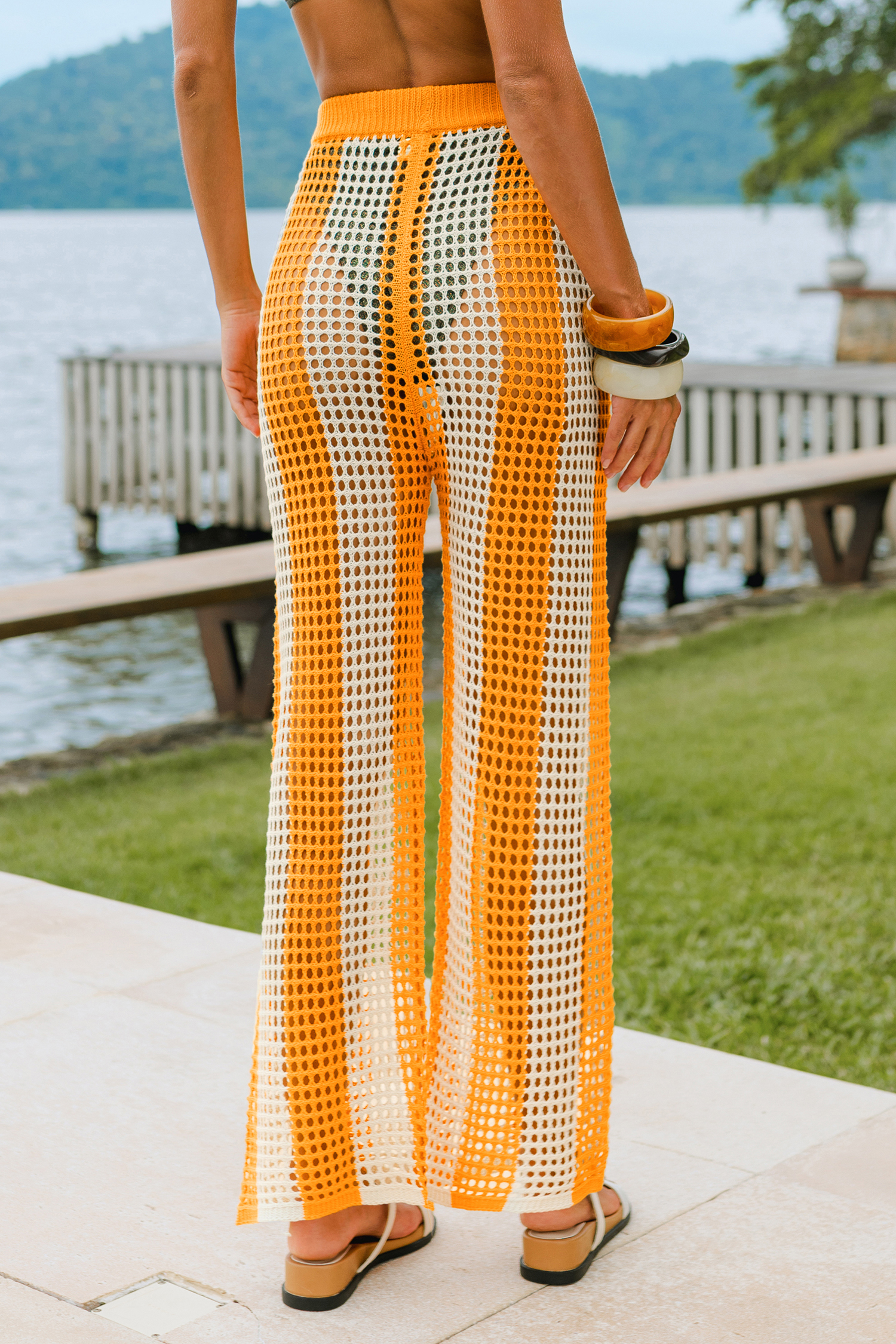 Groovy Girl Striped Cover-Up Pants