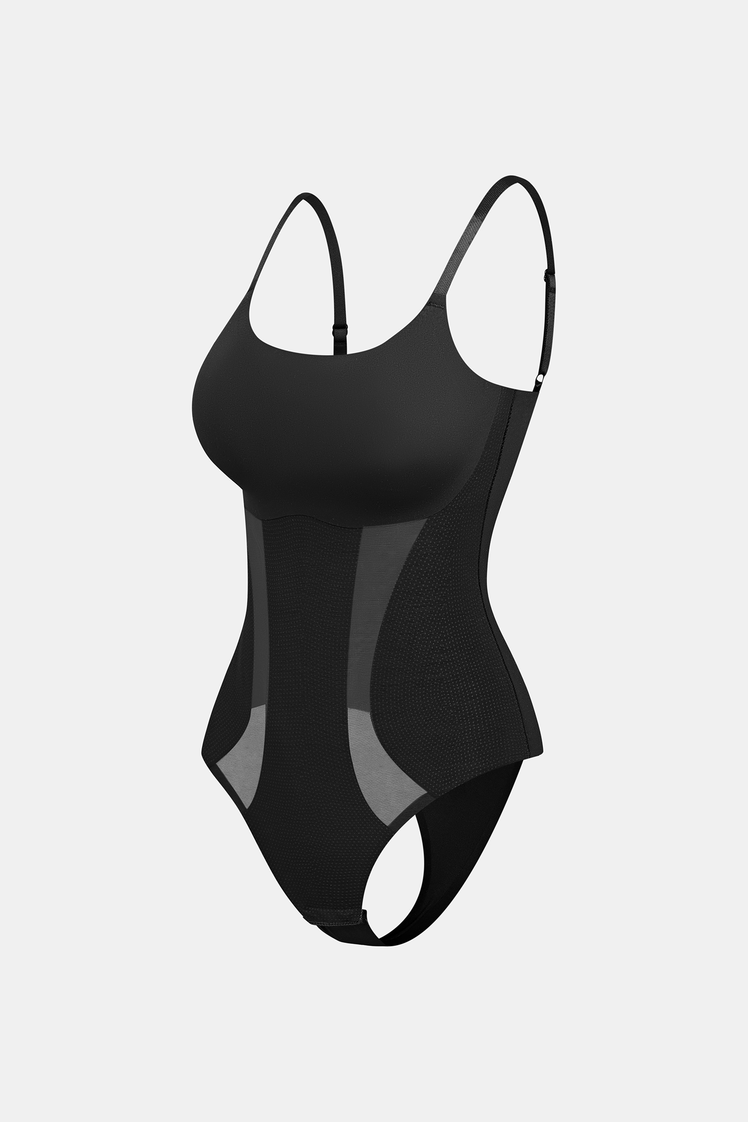 Another Level Black Shapewear Bodysuit