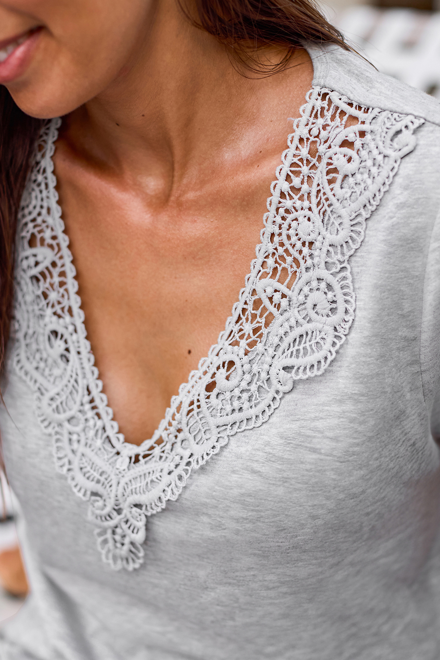 Easy Evening Grey Pajama Set