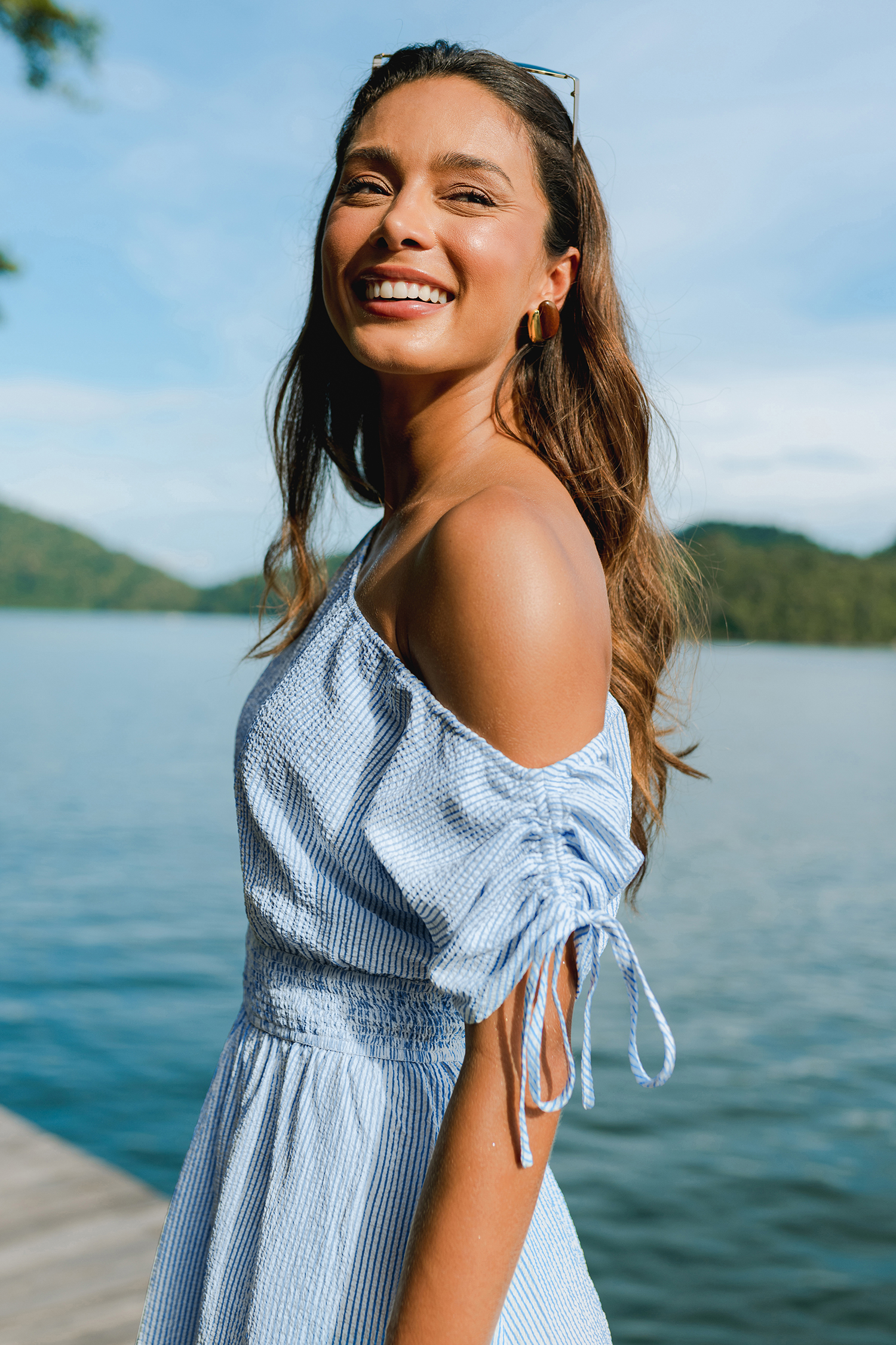 Extra Sweet Striped Mini Dress