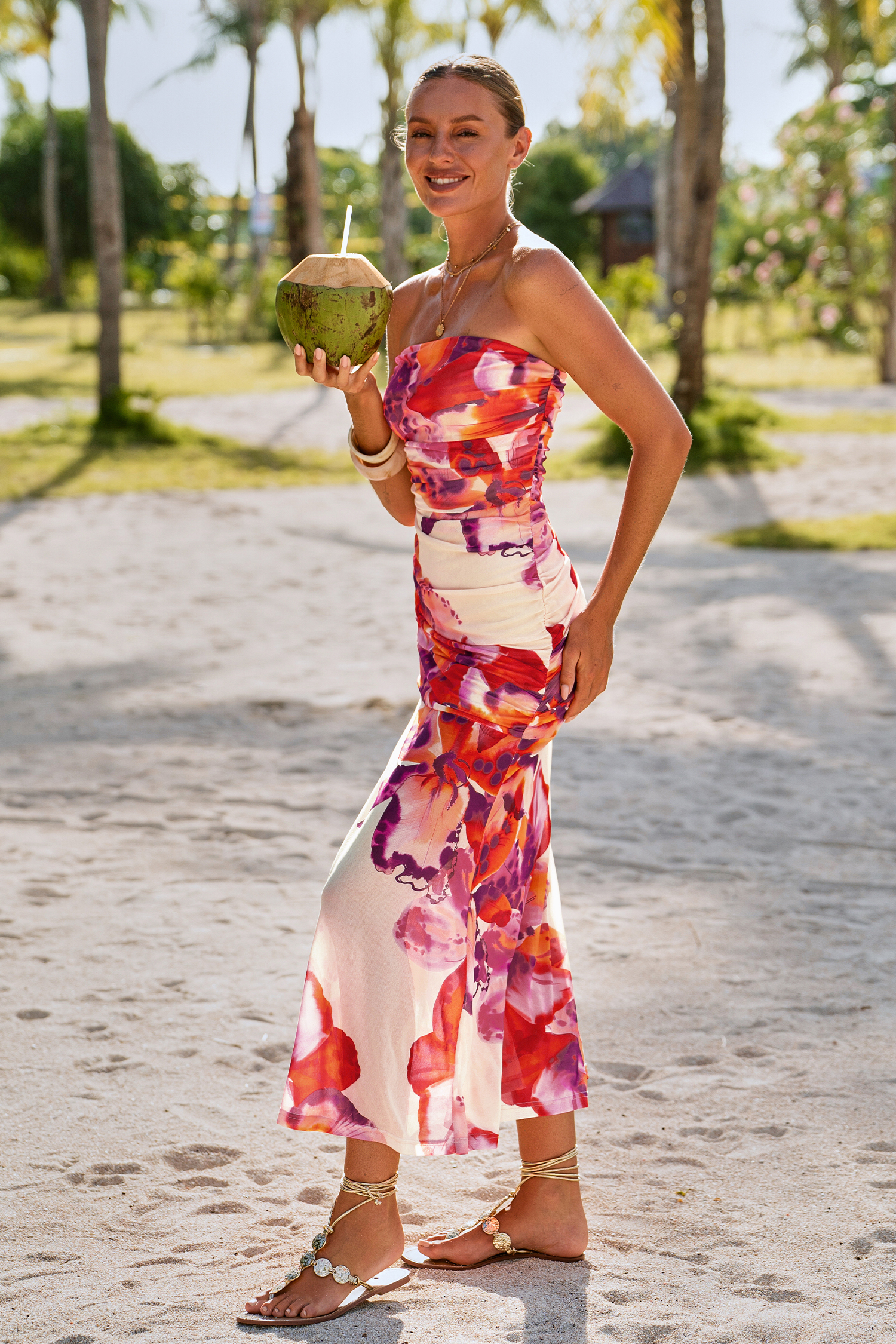 Classy Floral Maxi Dress