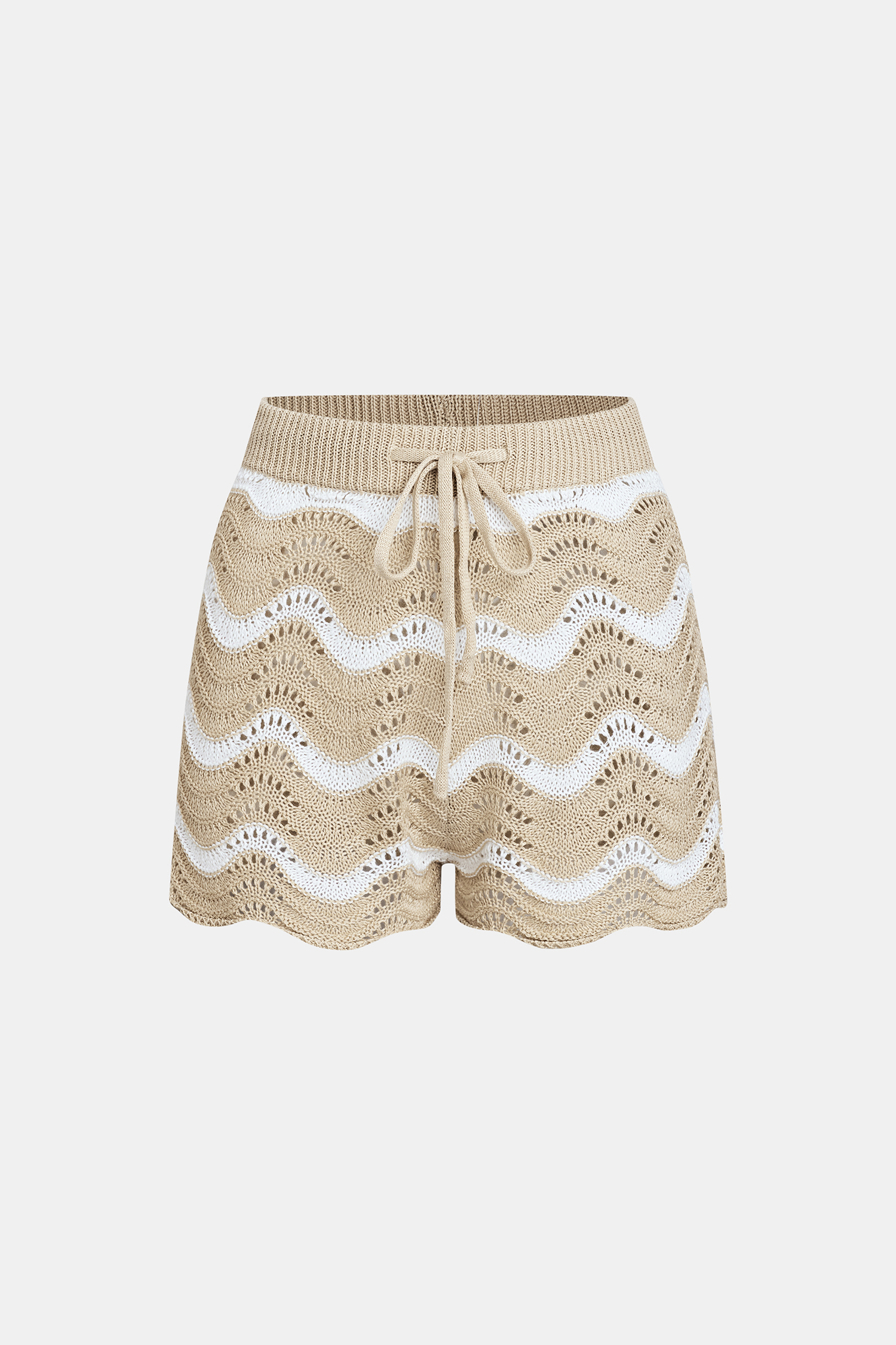 Coral Garden Striped Cover-Up Shorts