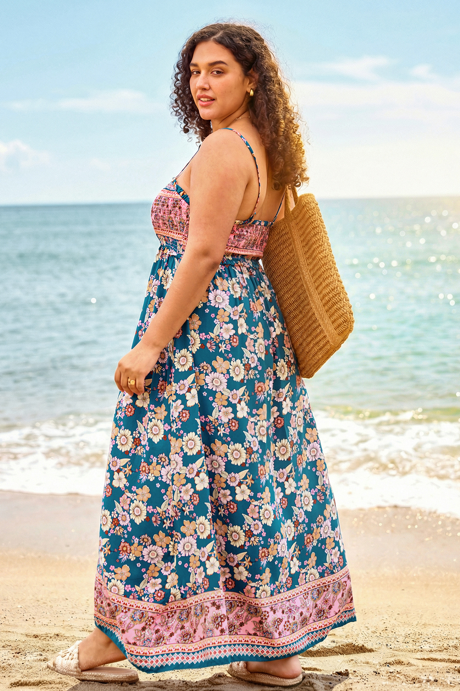 Spring Blooms Floral Maxi Dress