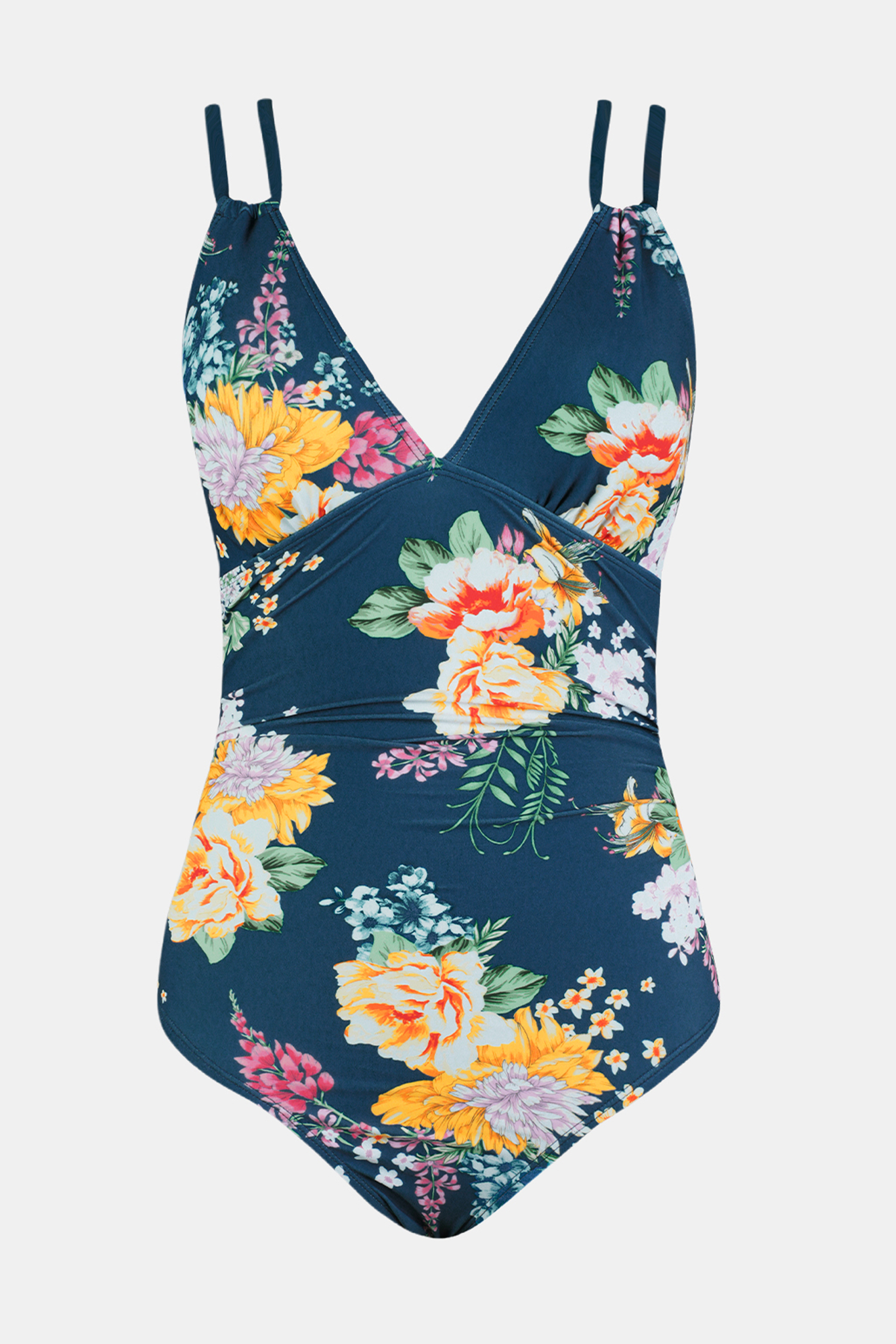 Tropical Floral Cutout One-Piece