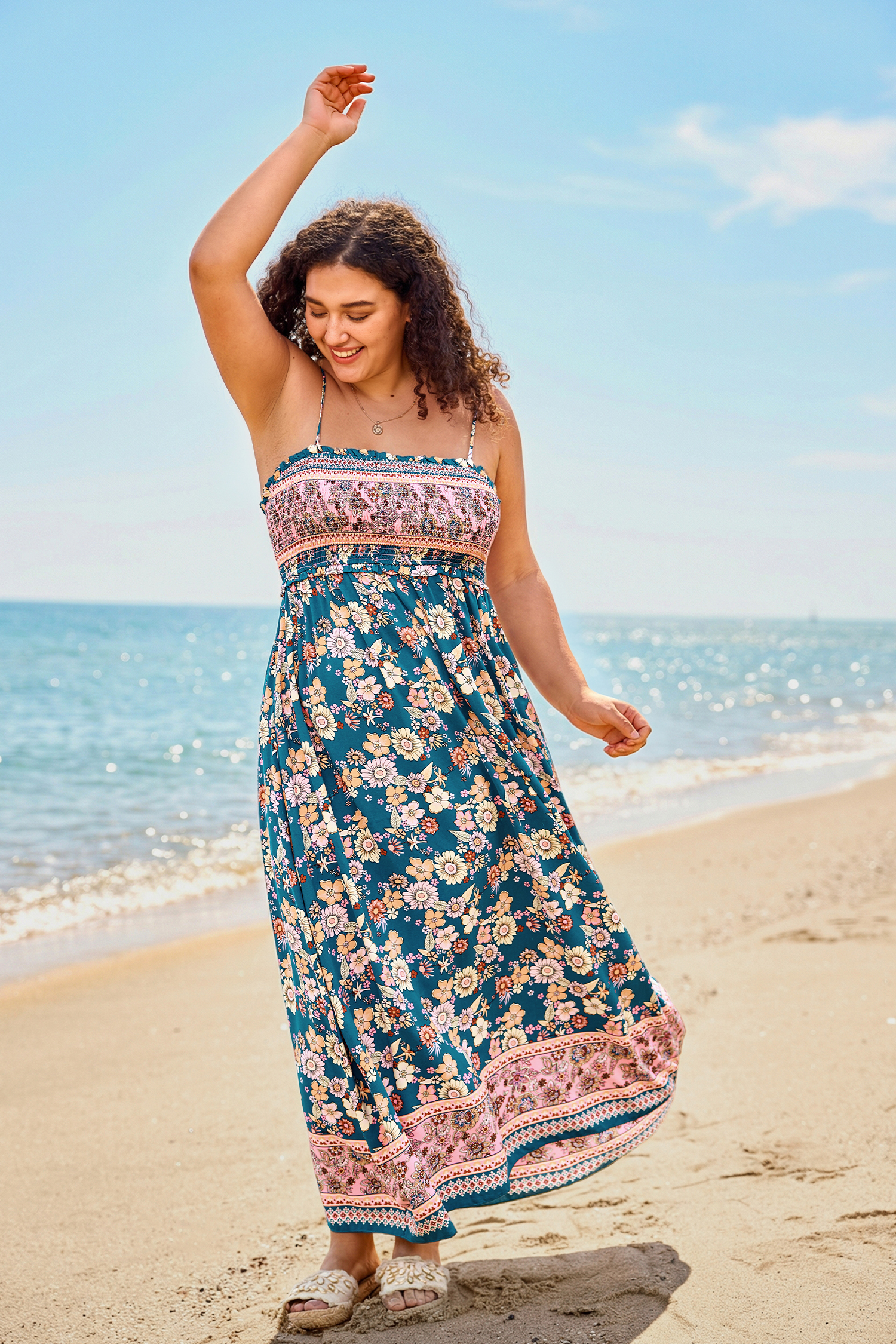 Spring Blooms Floral Maxi Dress
