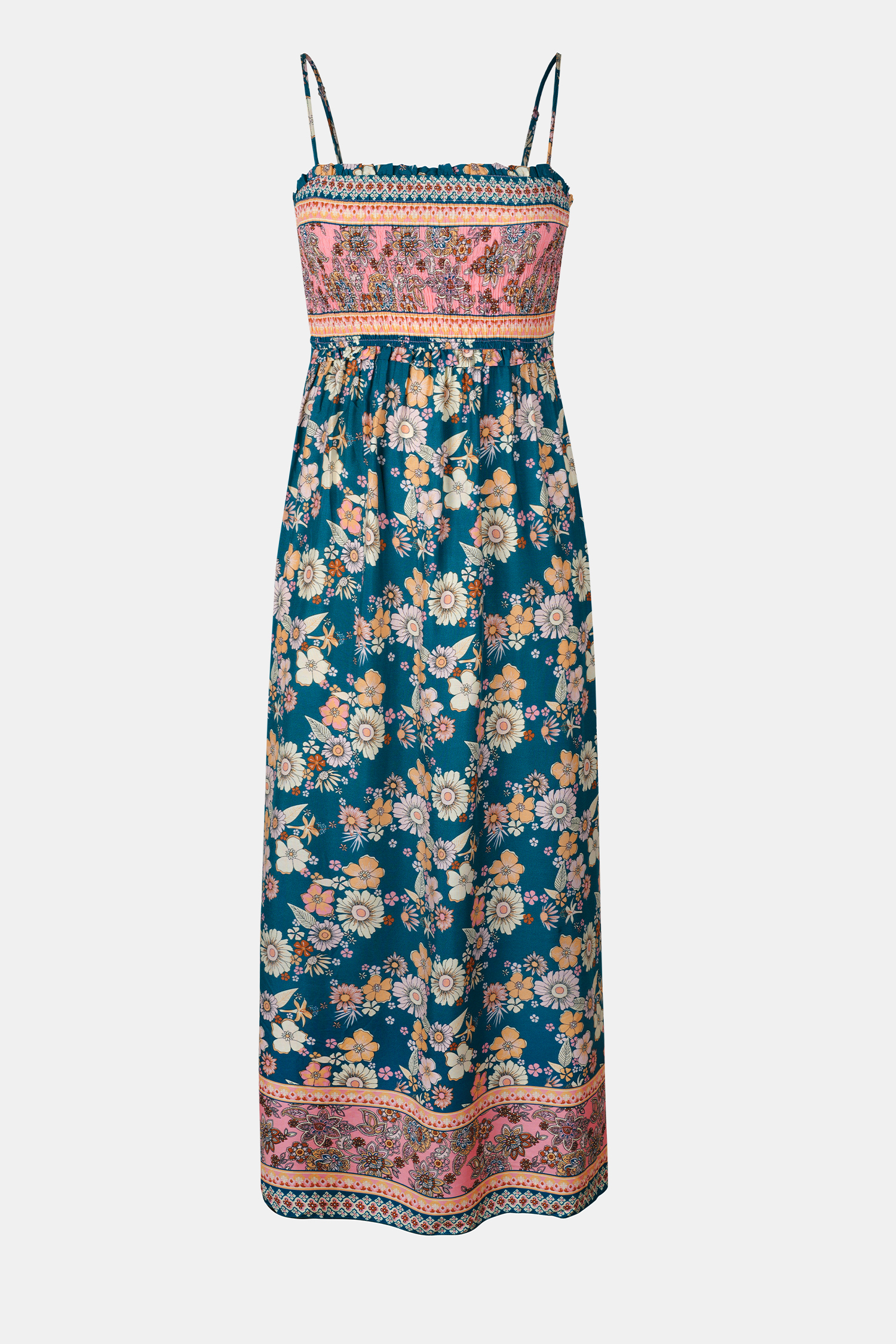 Spring Blooms Floral Maxi Dress