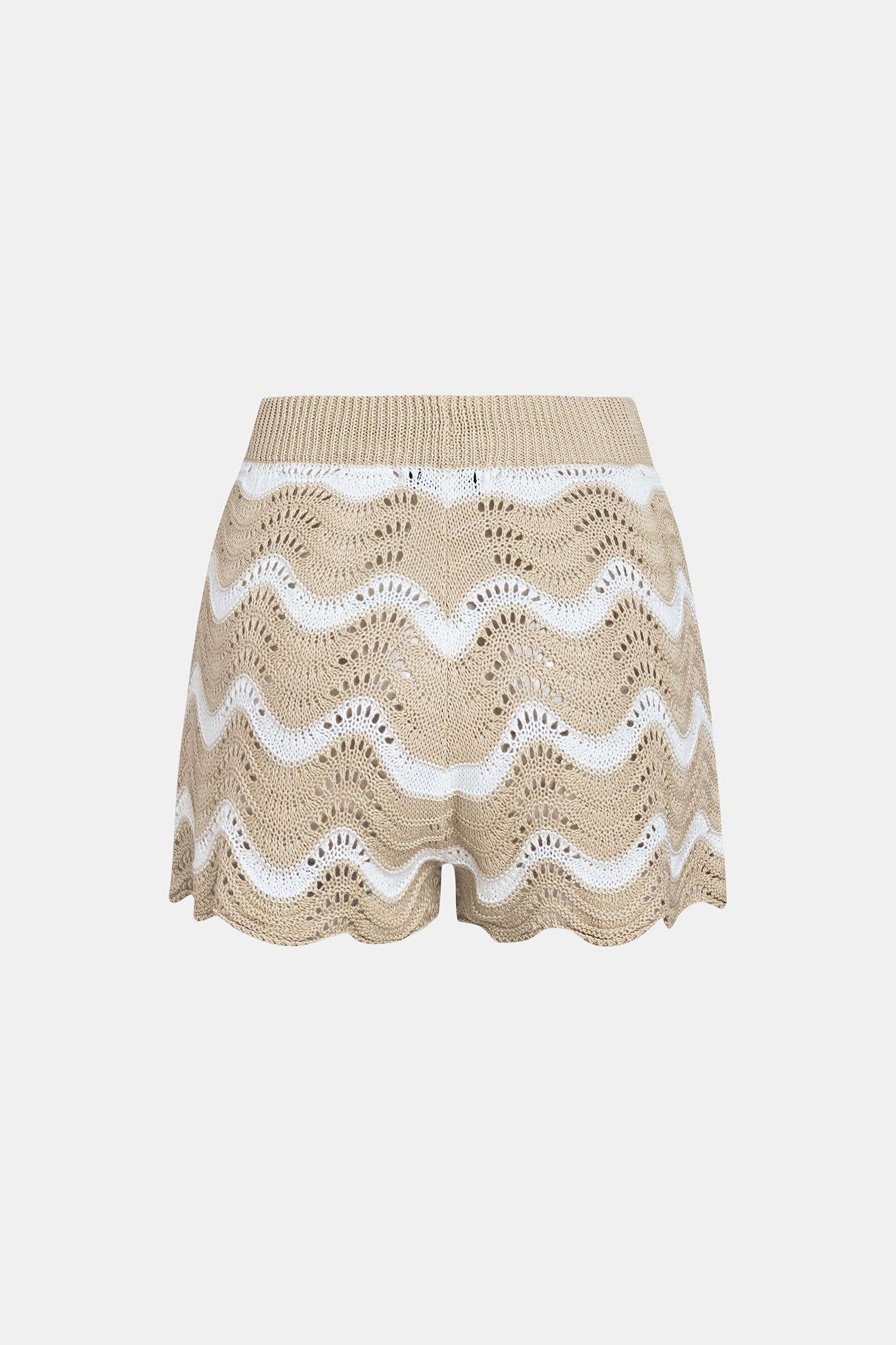 Coral Garden Striped Cover-Up Shorts