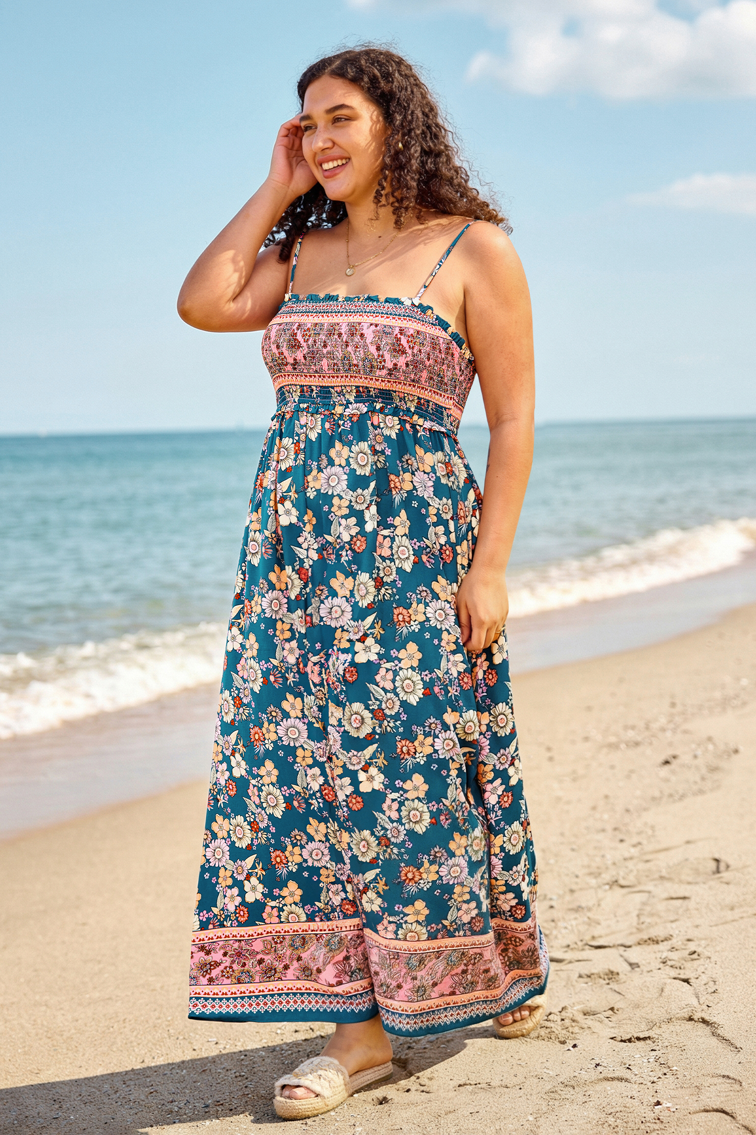 Spring Blooms Floral Maxi Dress