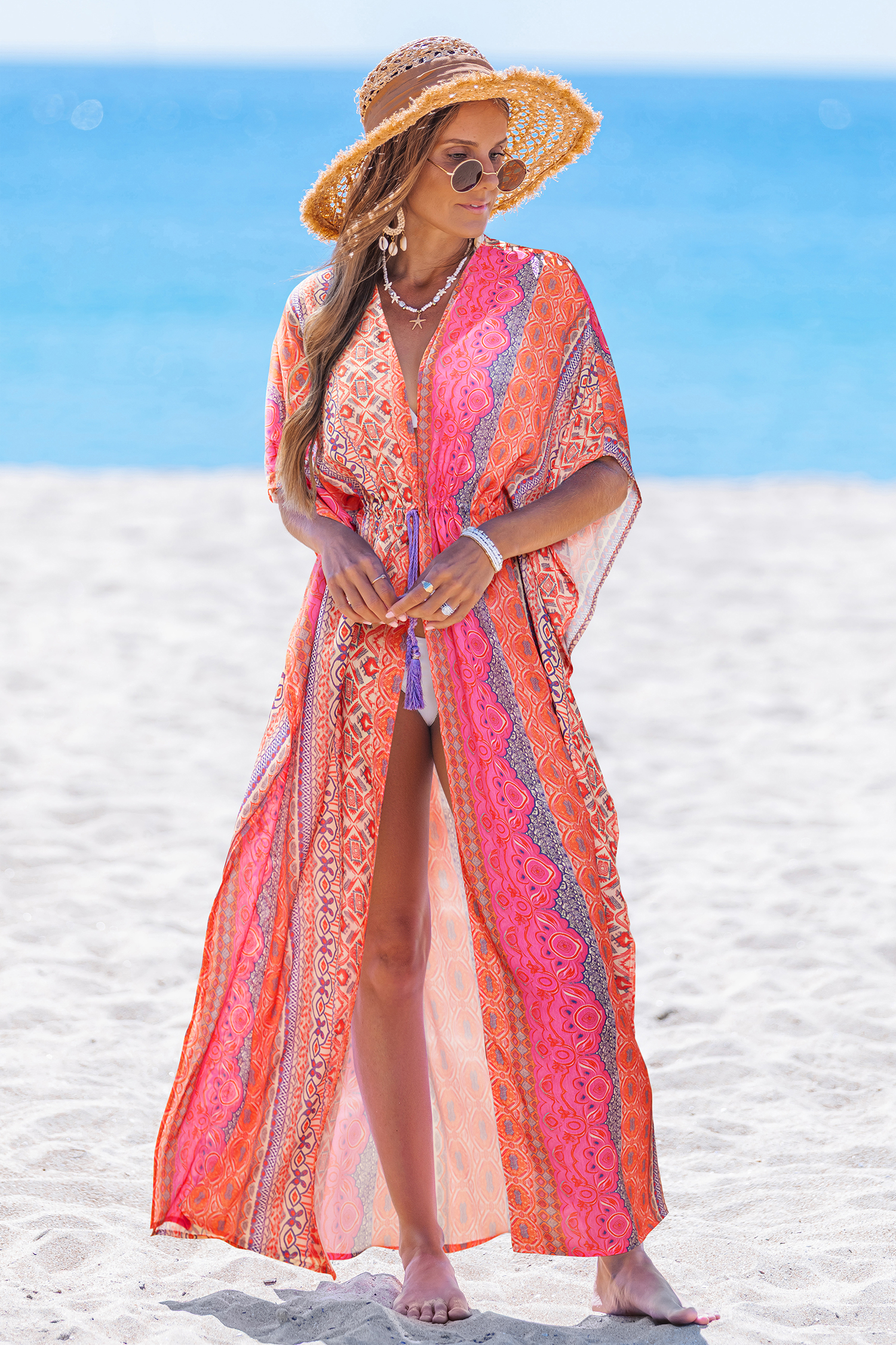 Horizon Hues Boho Cover-Up Kimono