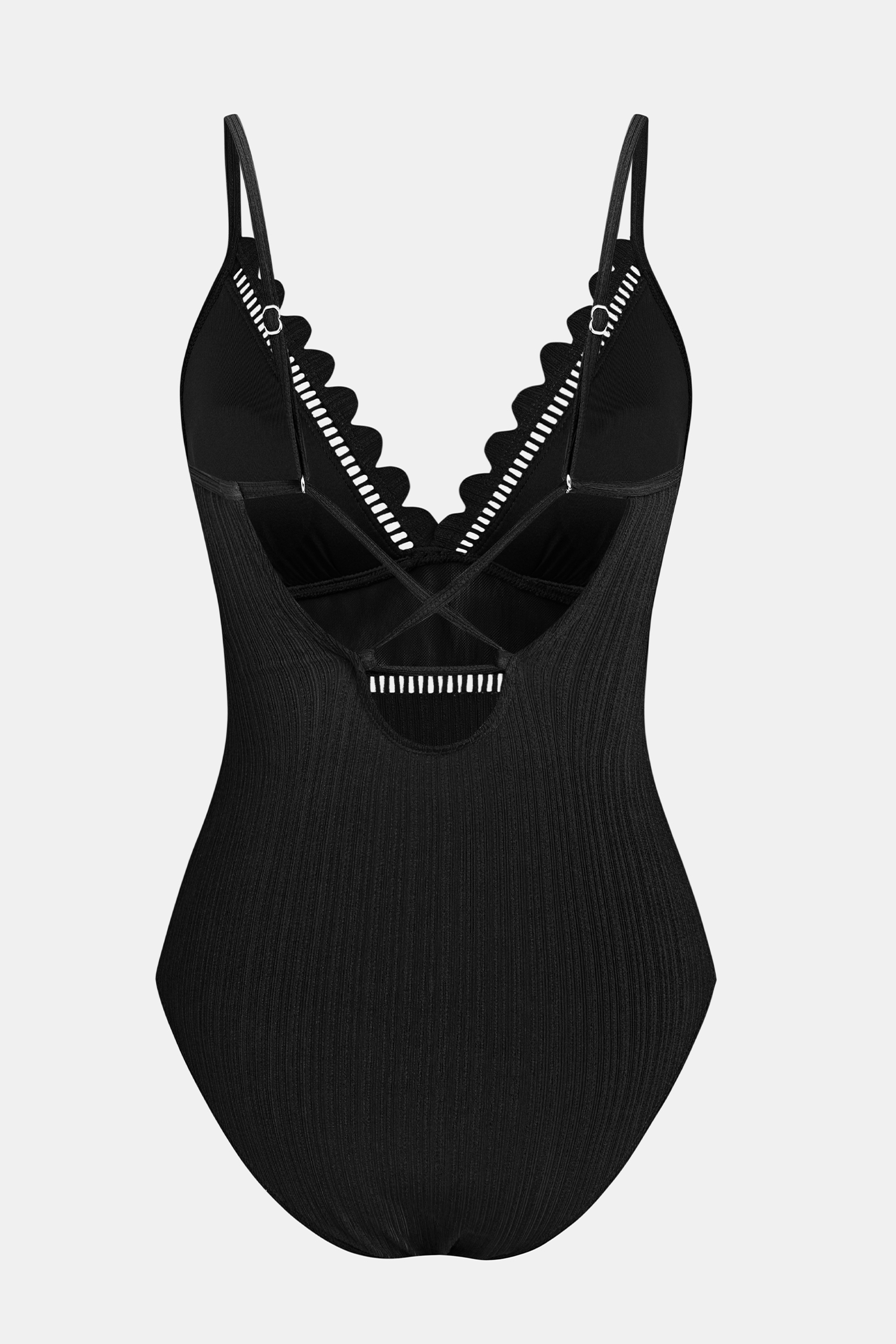 Feel the Rush Black One-Piece Swimsuit