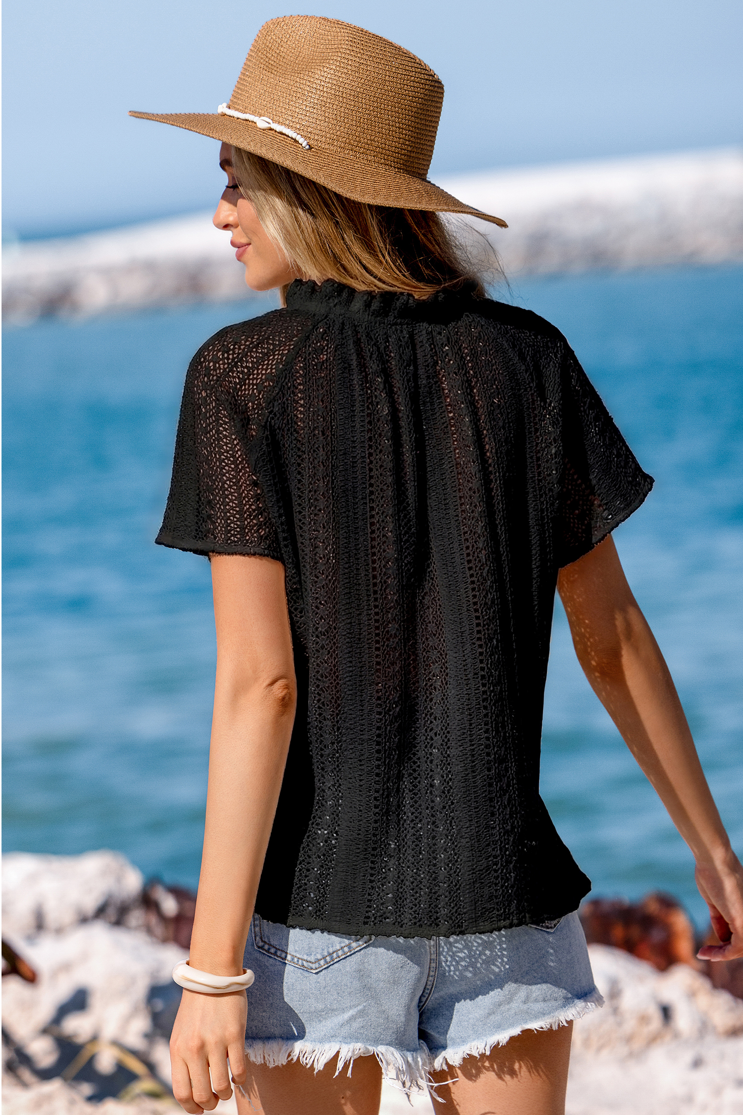 Swaying Grass Black Top