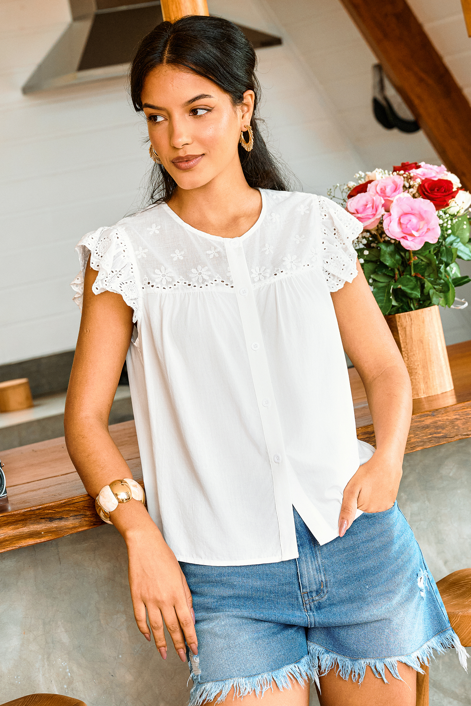 Positive Energy White Top