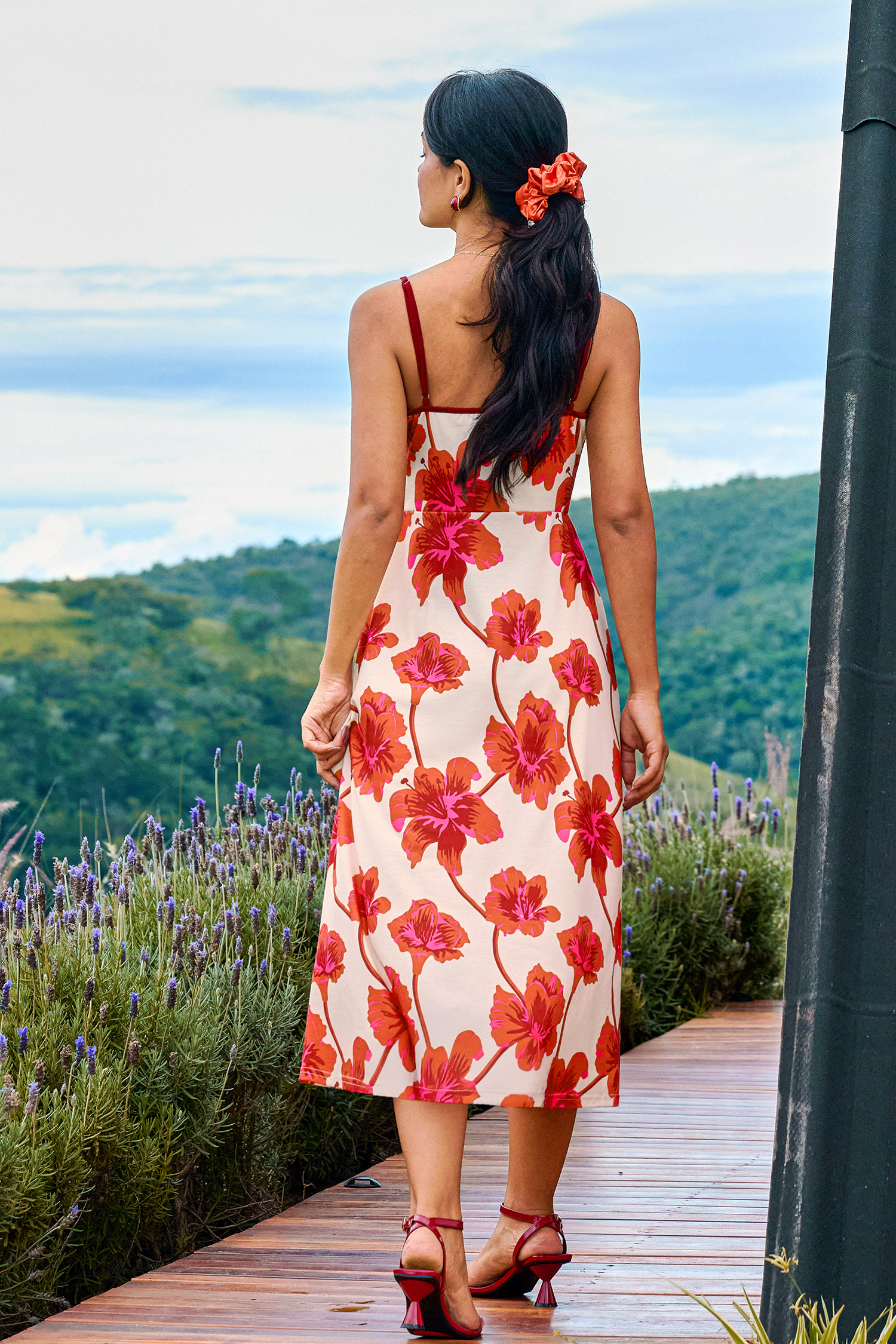 Capri Bound Floral Midi Dress