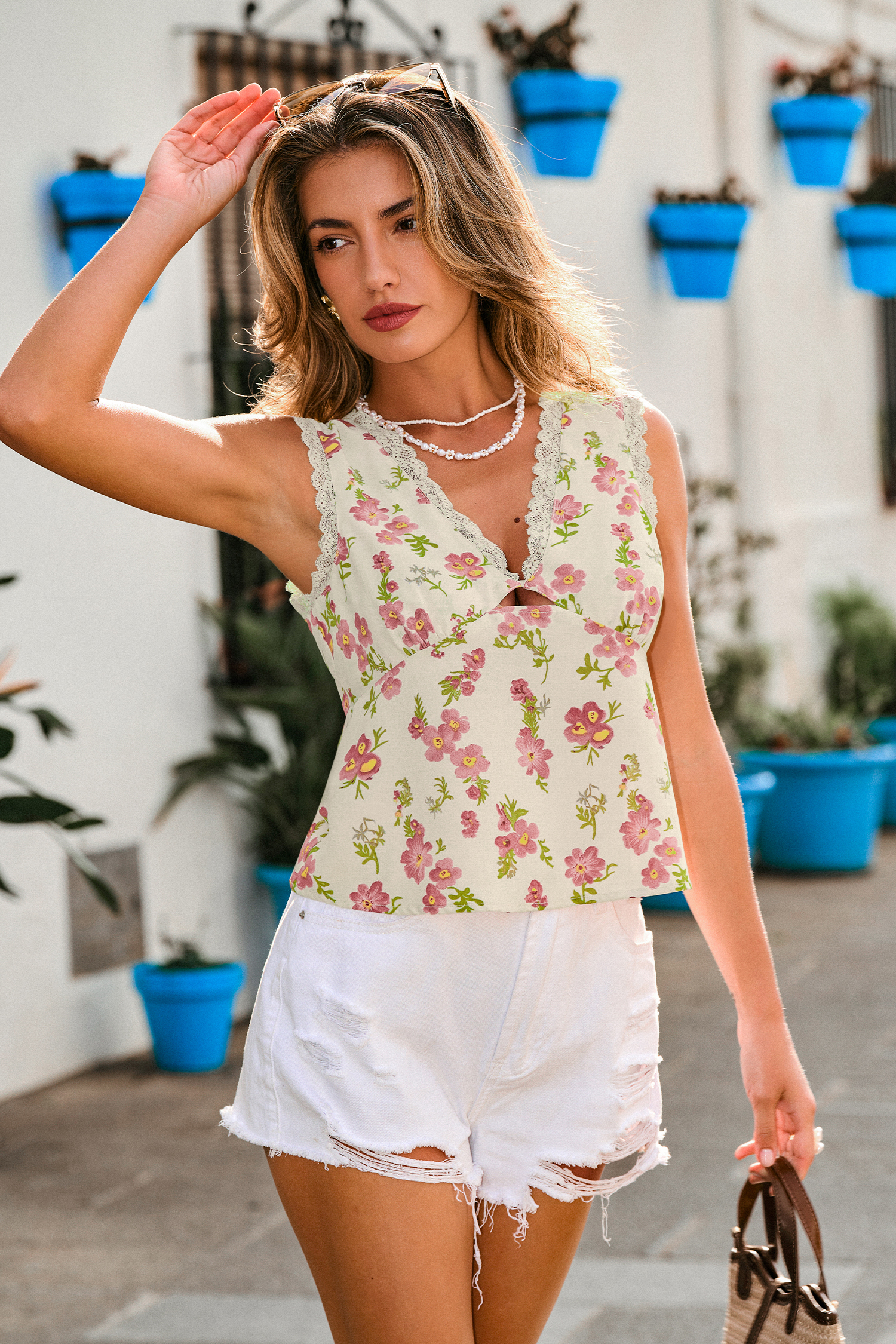 Made You Look Floral Top