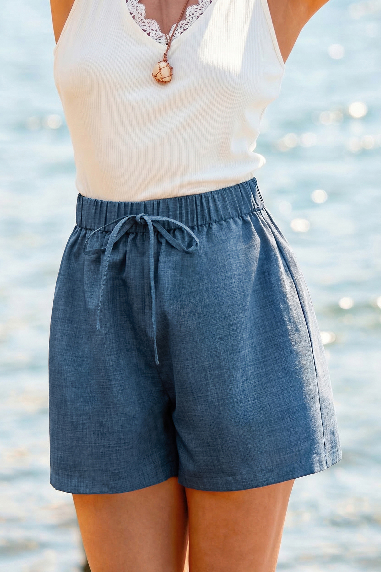 You Go Girl Blue Shorts