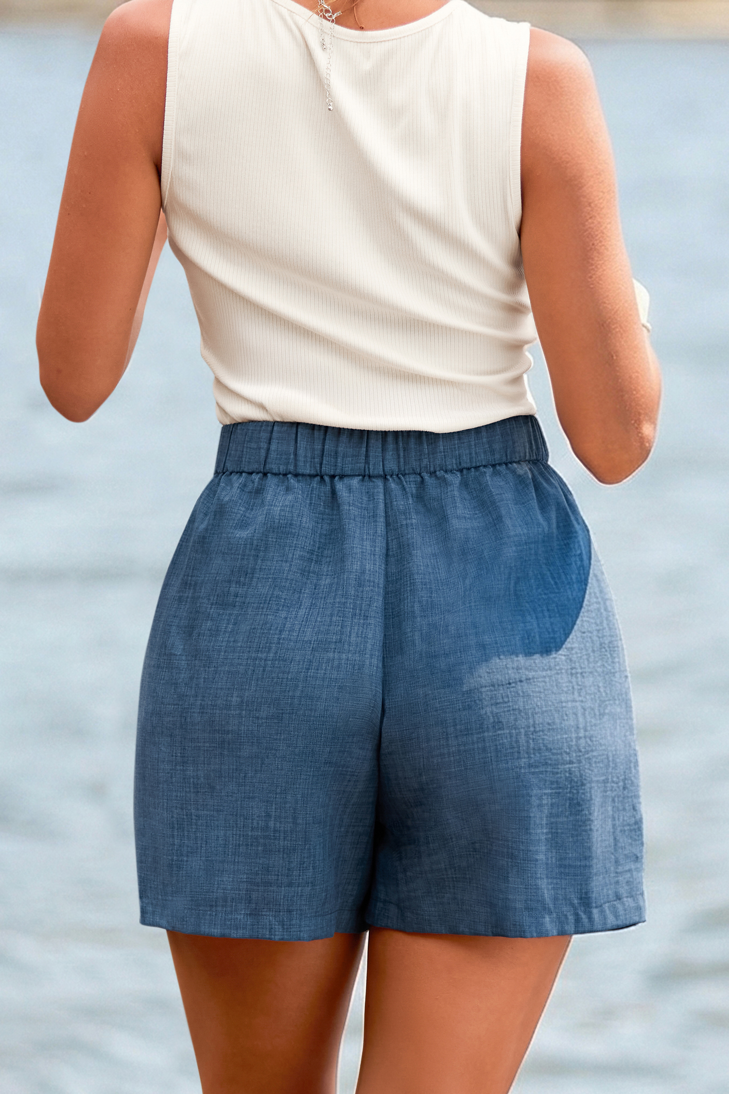 You Go Girl Blue Shorts