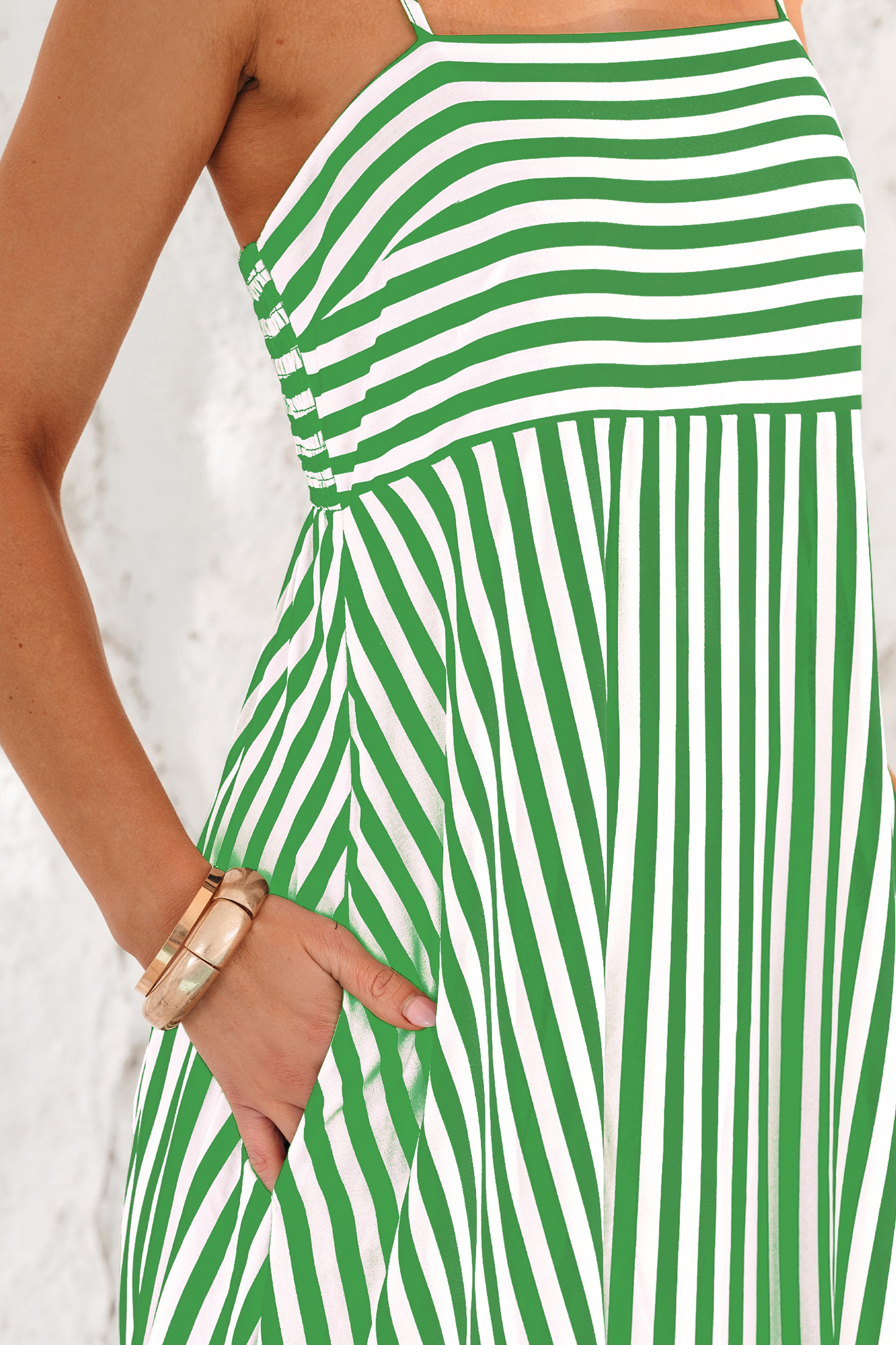 Subtle Lines Striped Maxi Dress