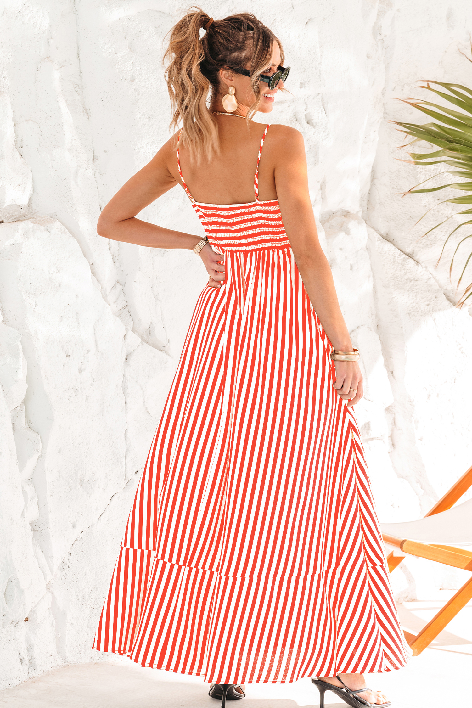 Abito lungo a righe Subtle Lines