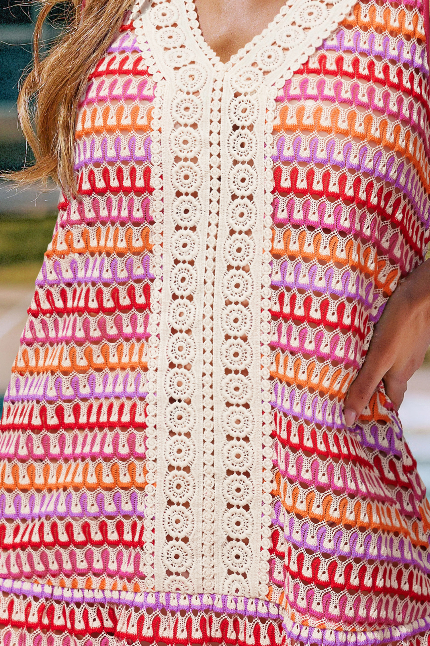 Mini abito copricostume stile boho Wild Shore