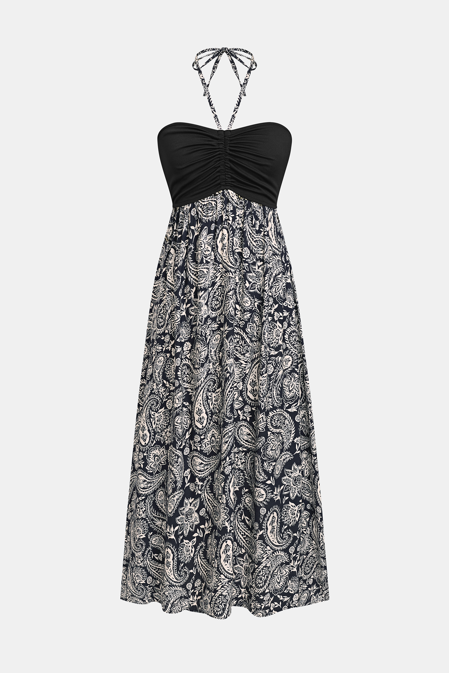 Fireworks Tropical Maxi Dress