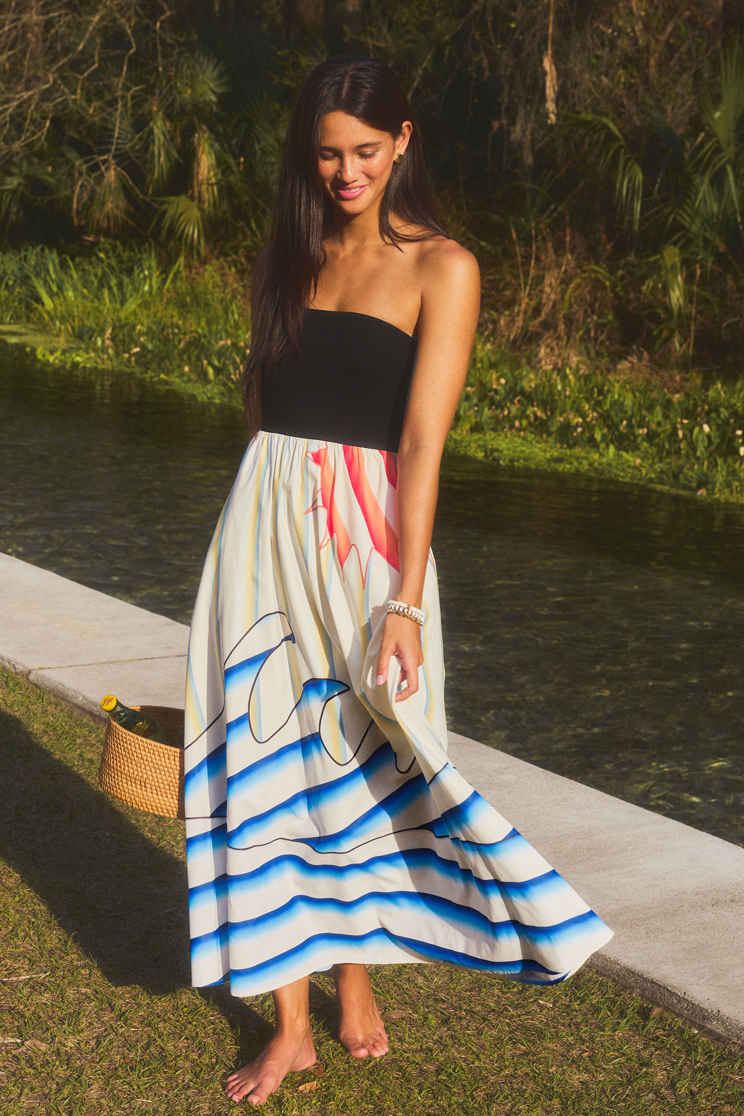 Room With a View Tropical Maxi Dress