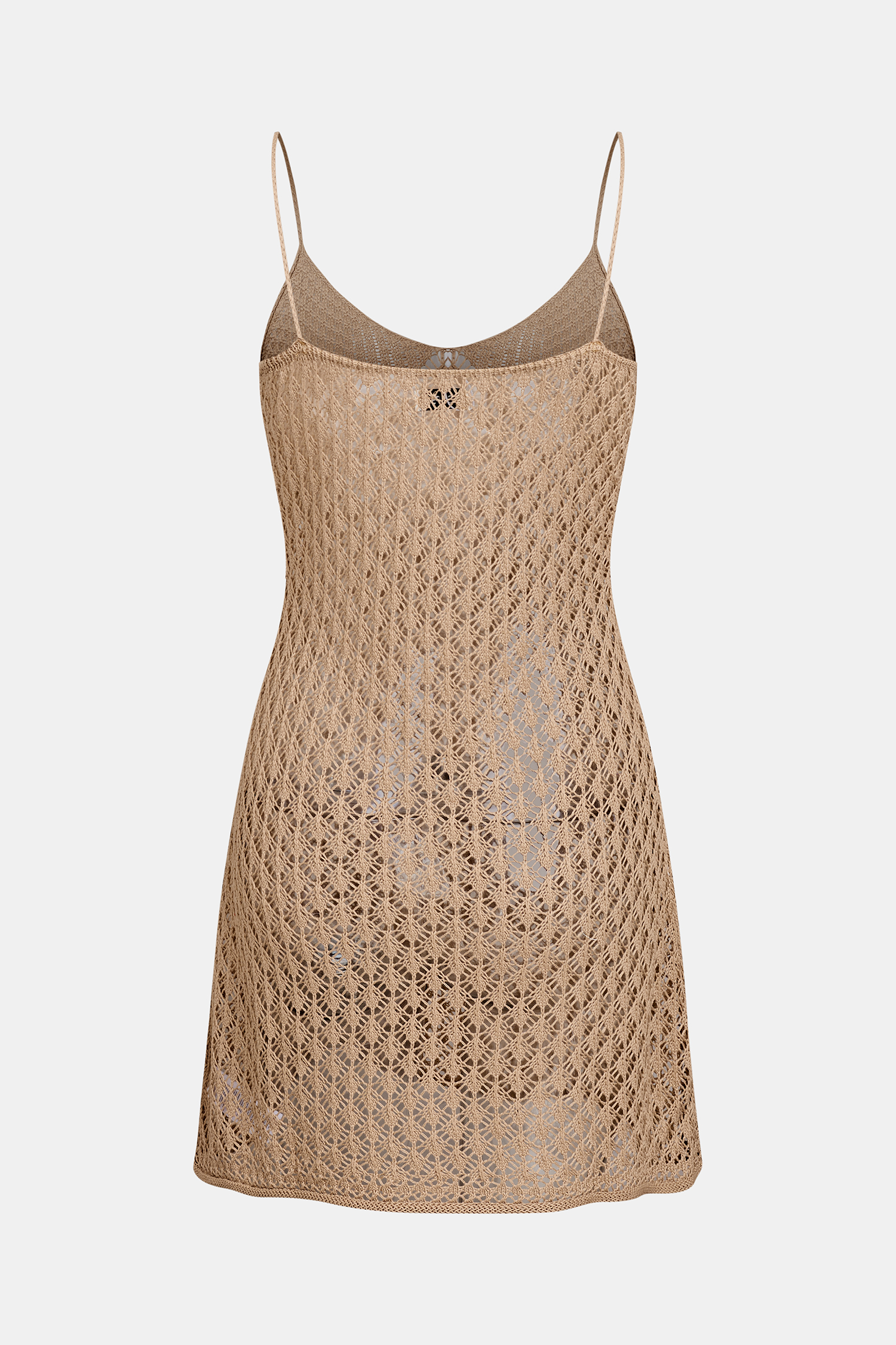 Big Thrill Brown Cover-Up Mini Dress