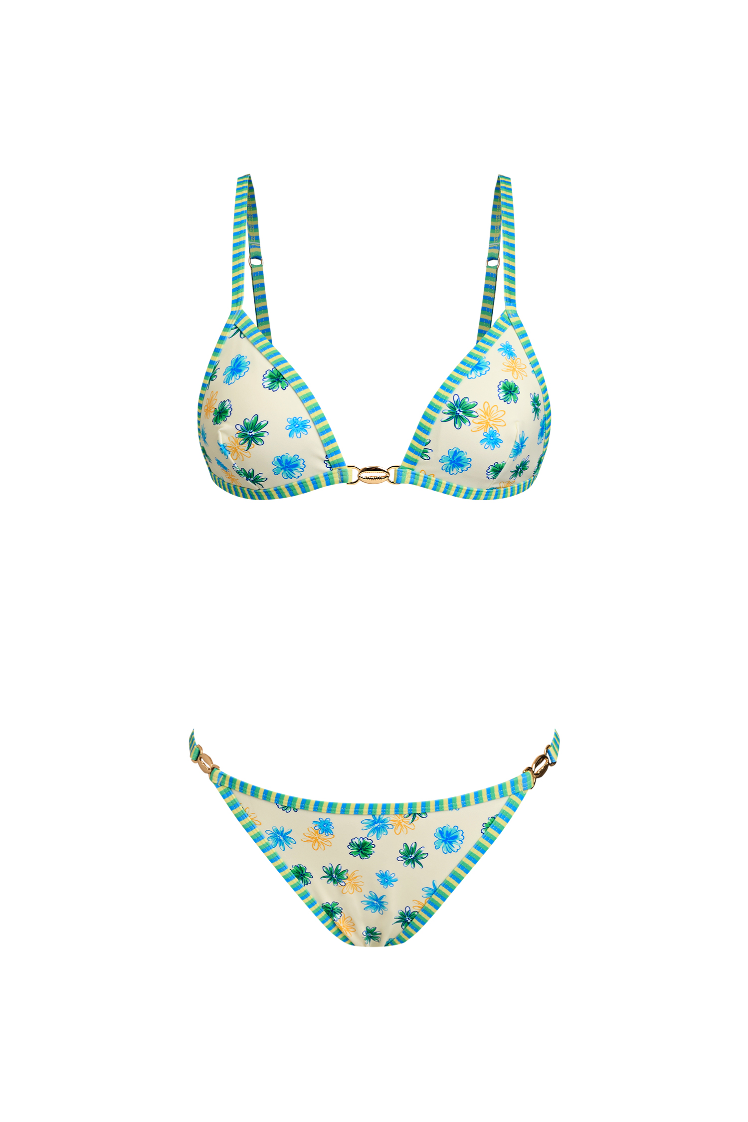 Tropical Blooms Floral Bikini Set