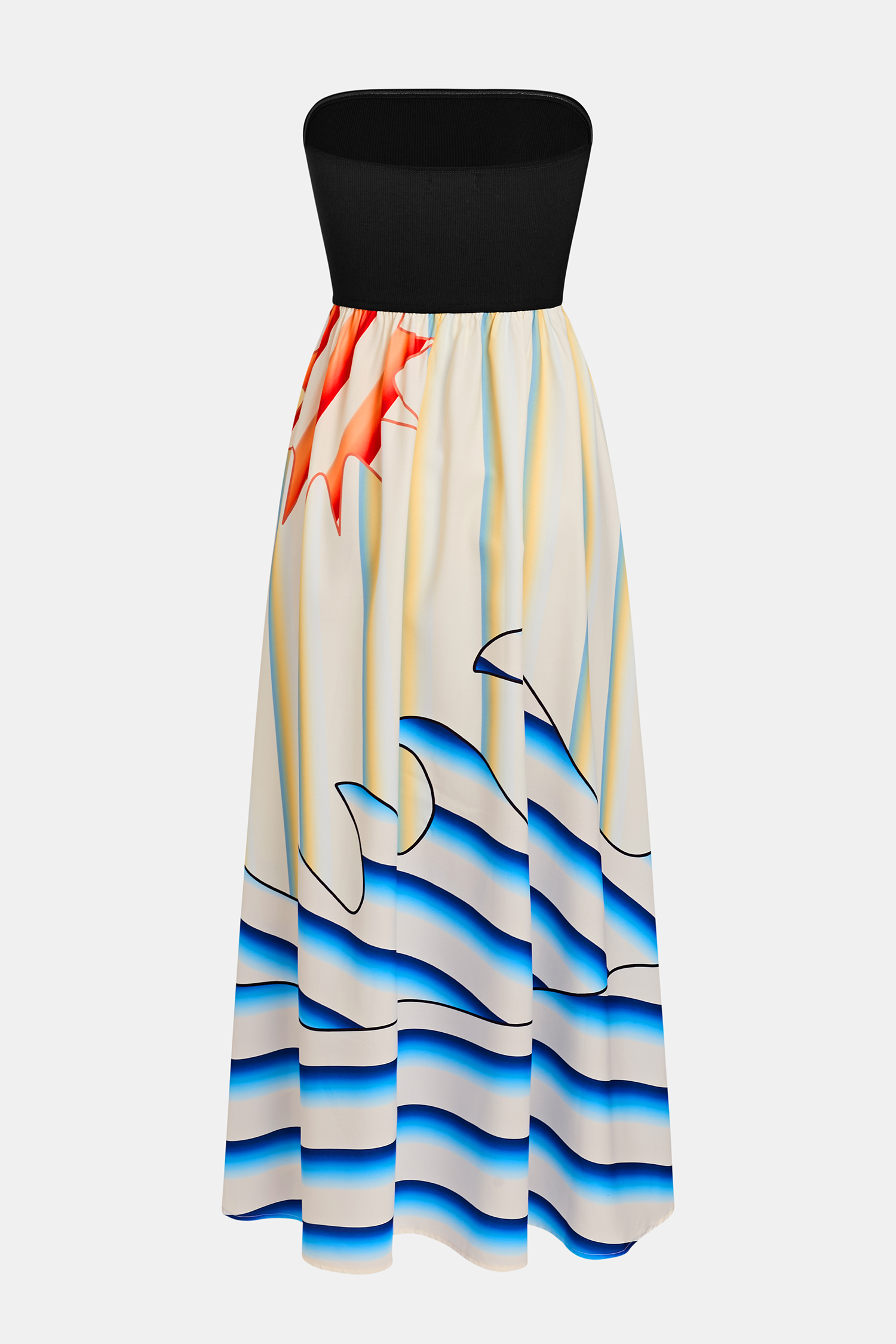 Room With a View Tropical Maxi Dress