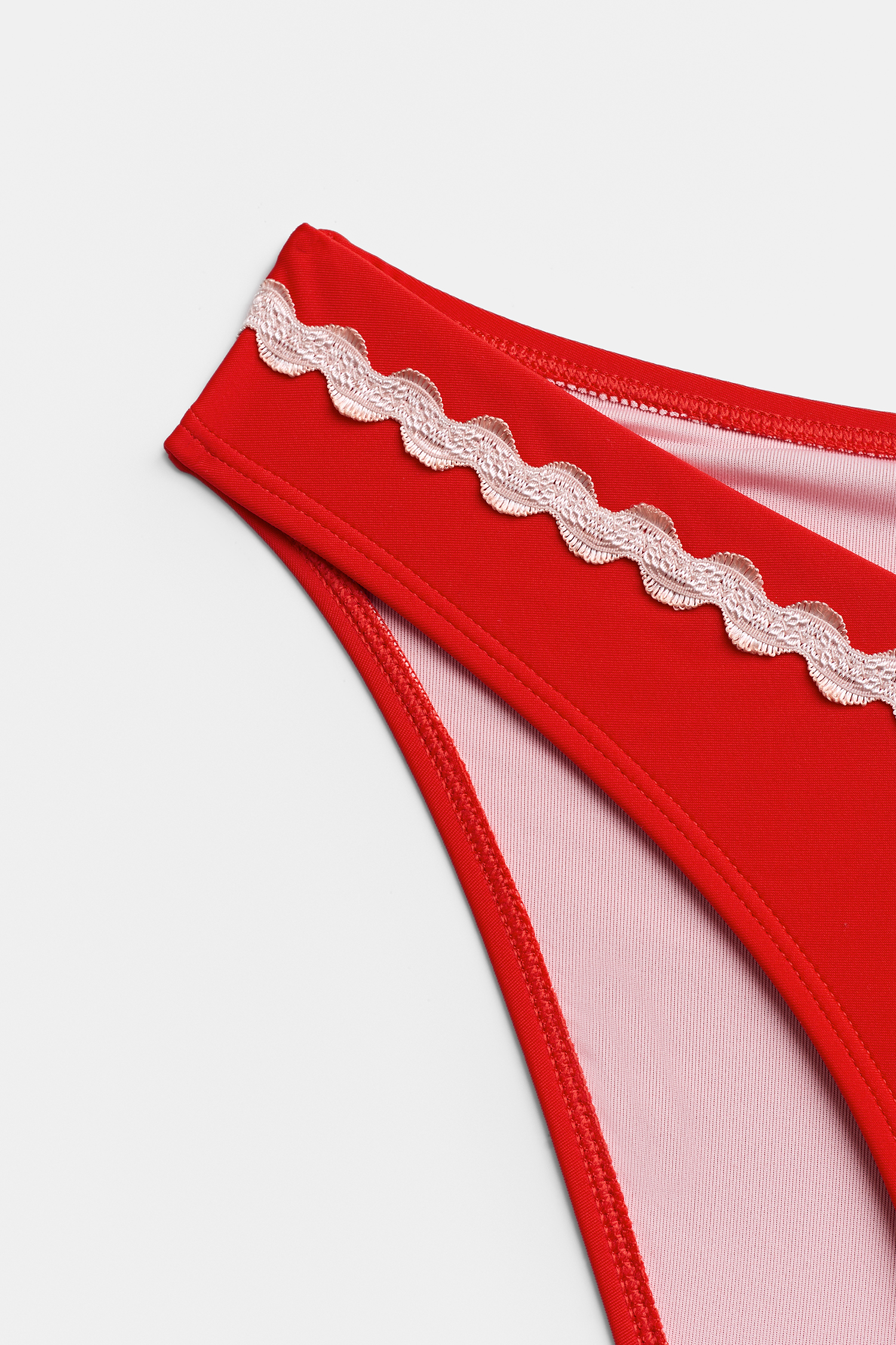 Guava Glow Red Bikini Set