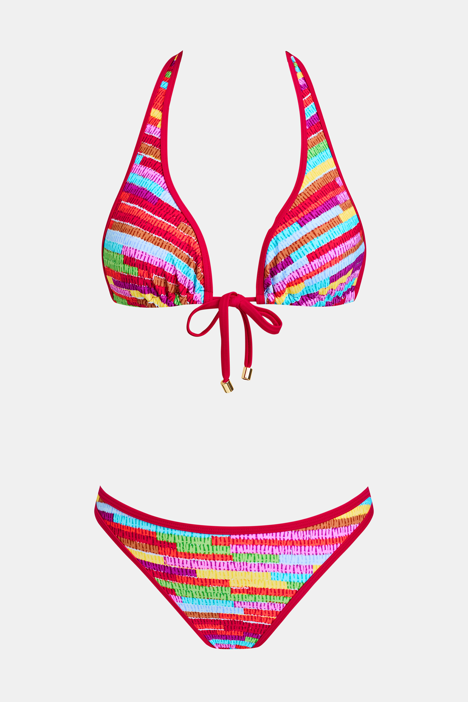 Florida Gal Striped Bikini Set