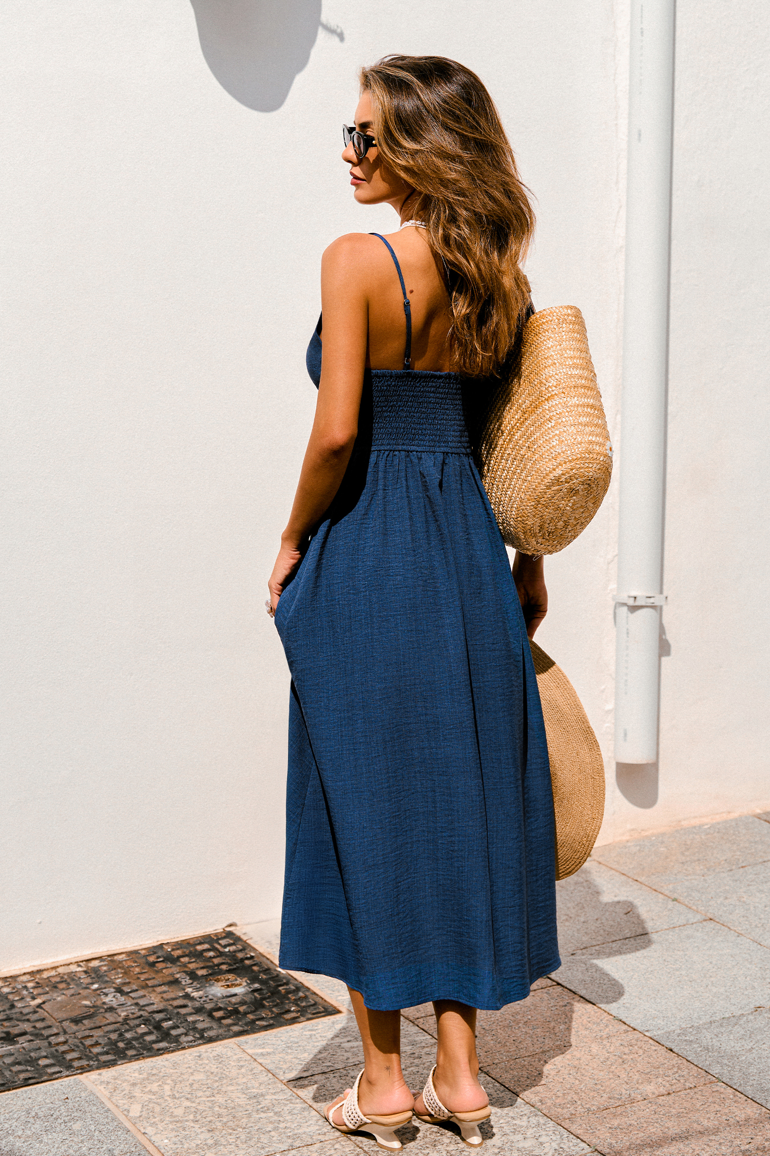 Pier Afternoon Blue Maxi Dress