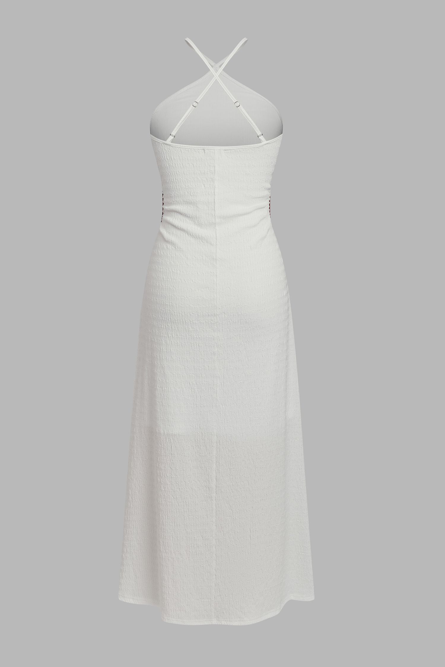 Tiki Terrace White Maxi Dress