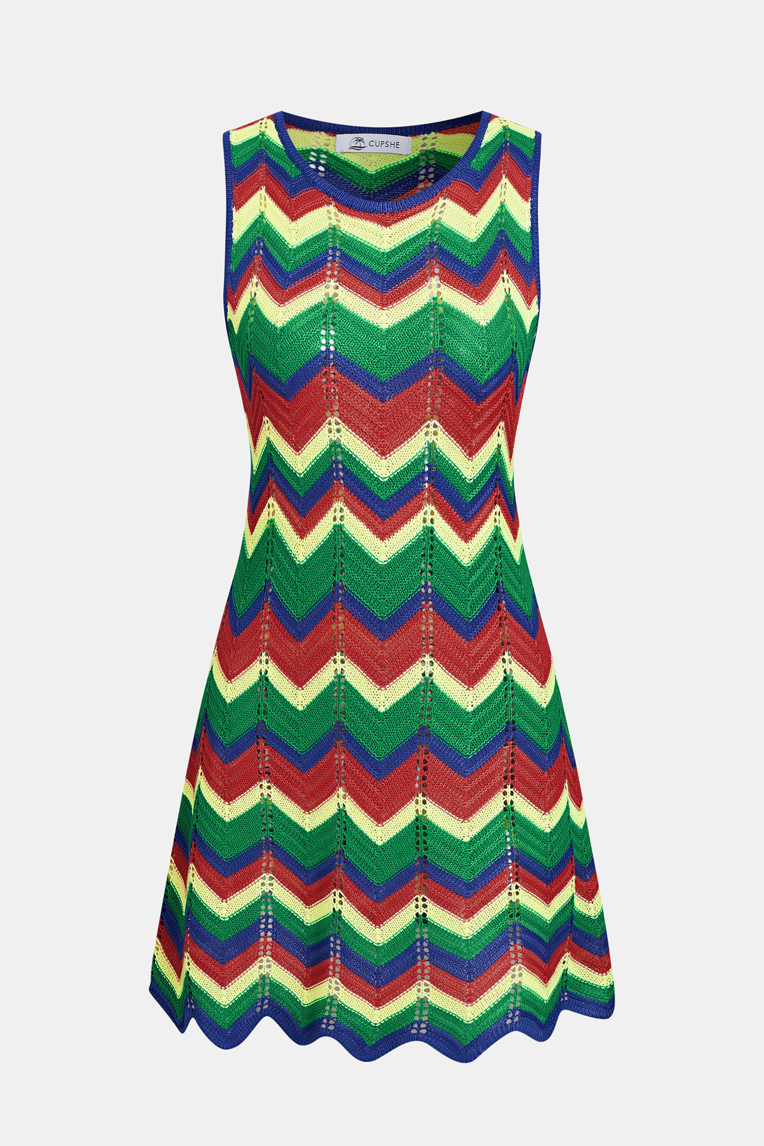 Main Attraction Chevron Mini Dress