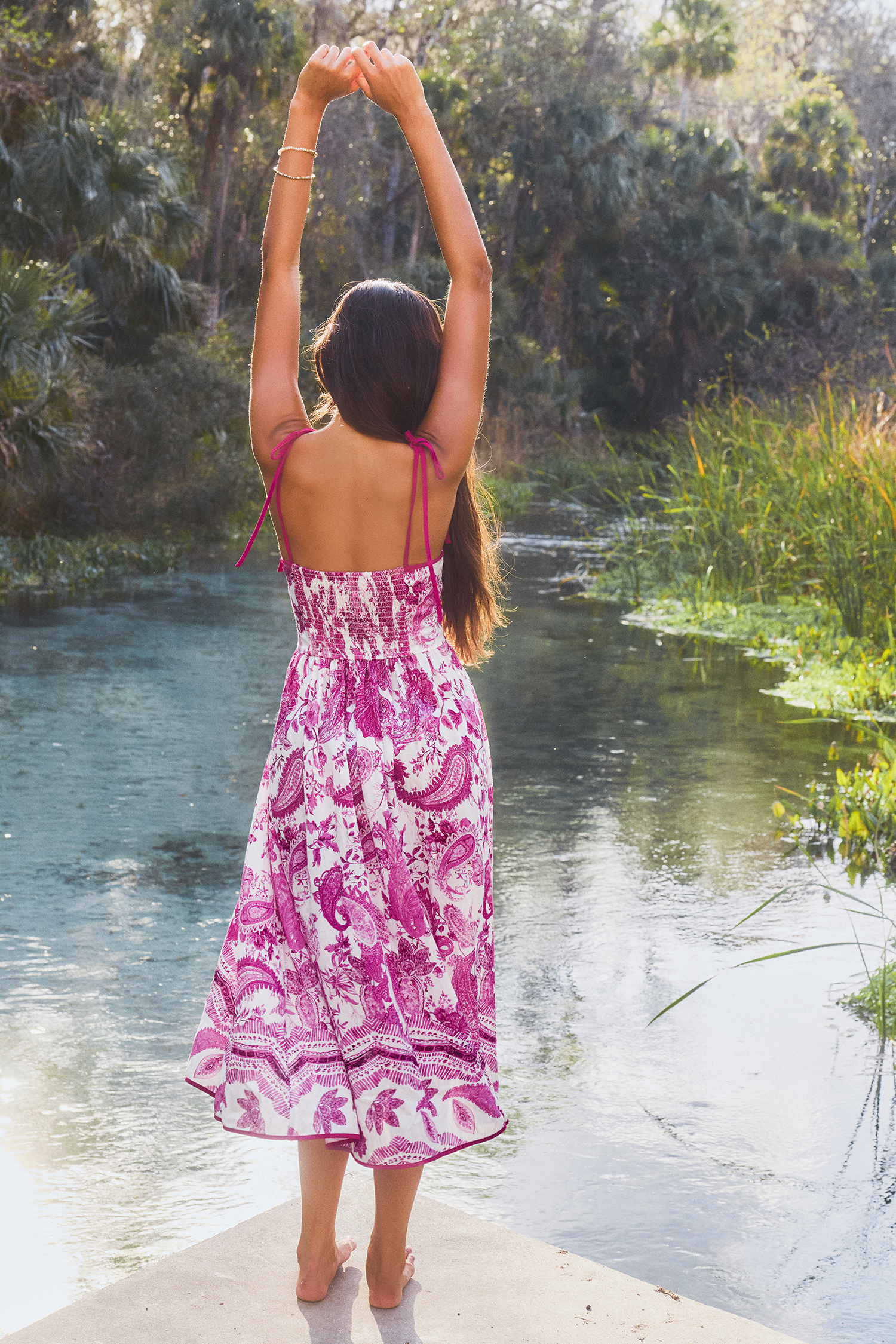 Night Show Paisley Midi Dress