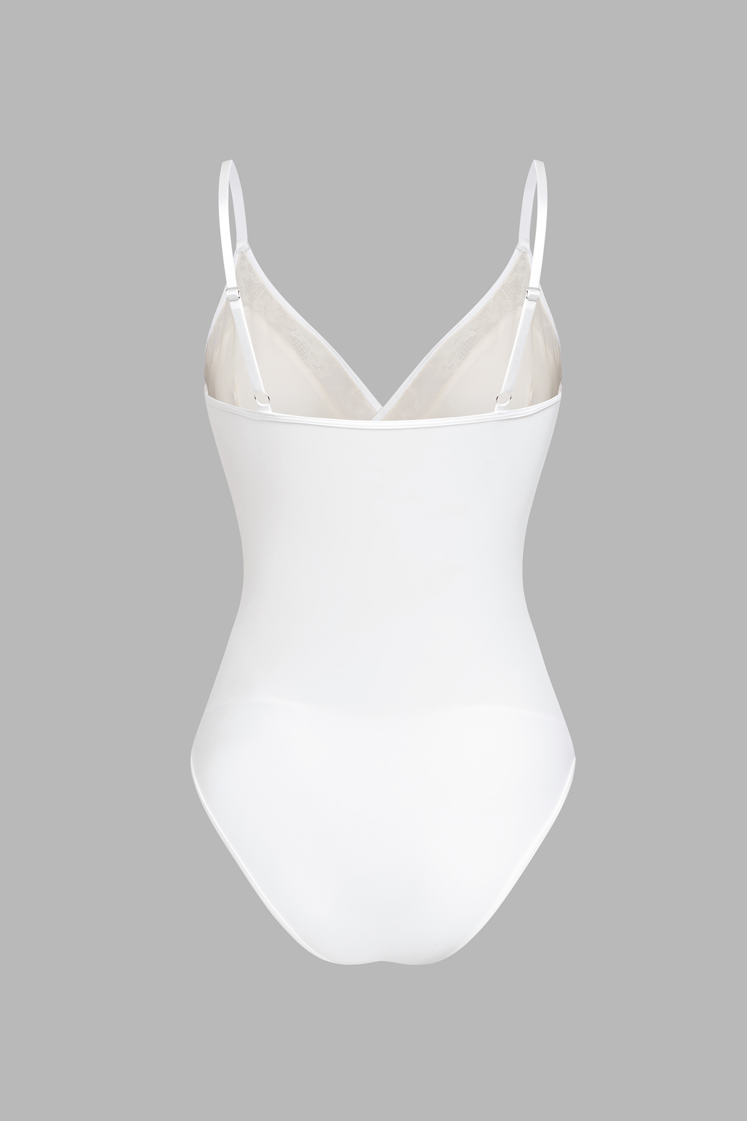 Not Bluffing White Shapewear Bodysuit
