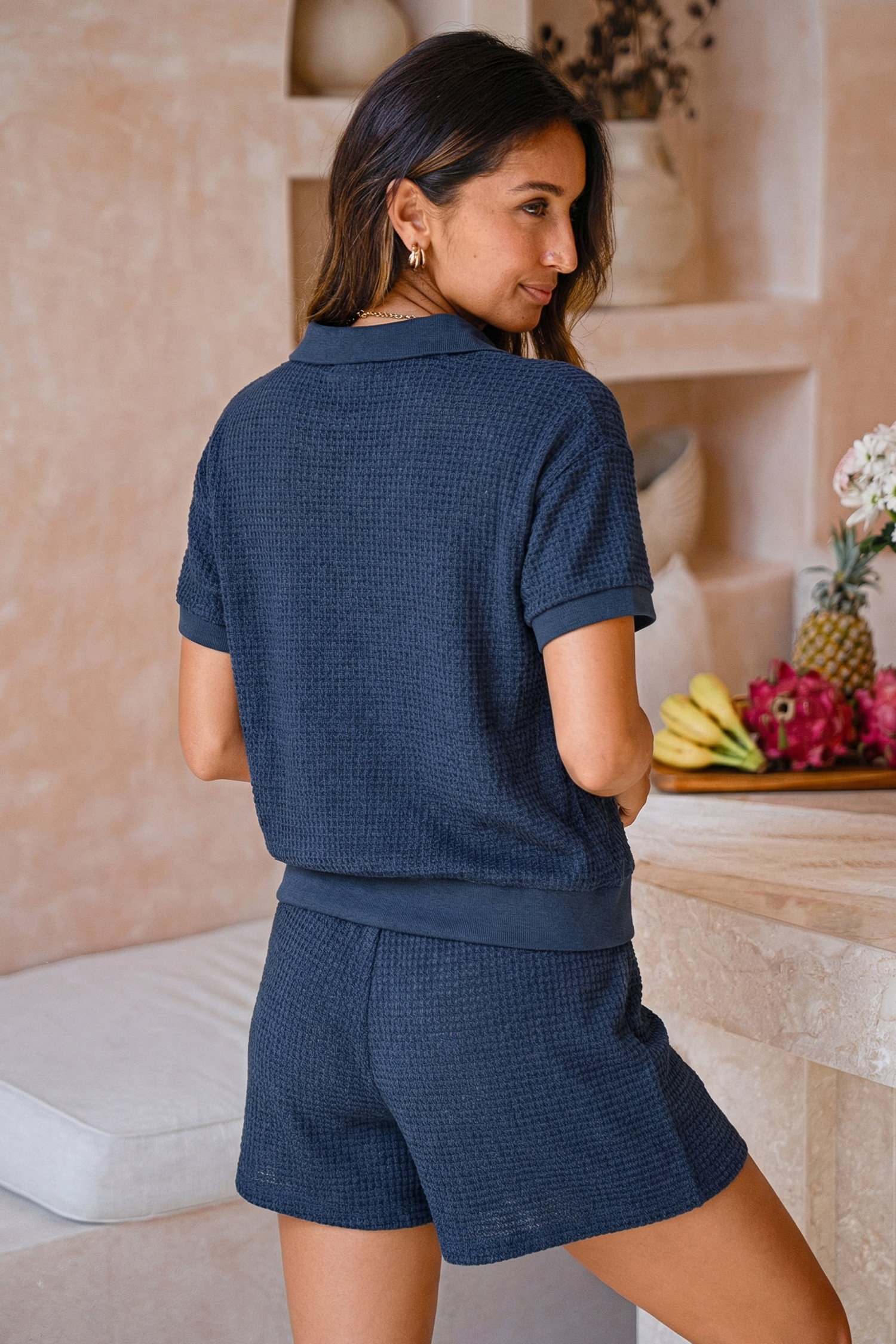 Conjunto de pijama azul listo para dormir