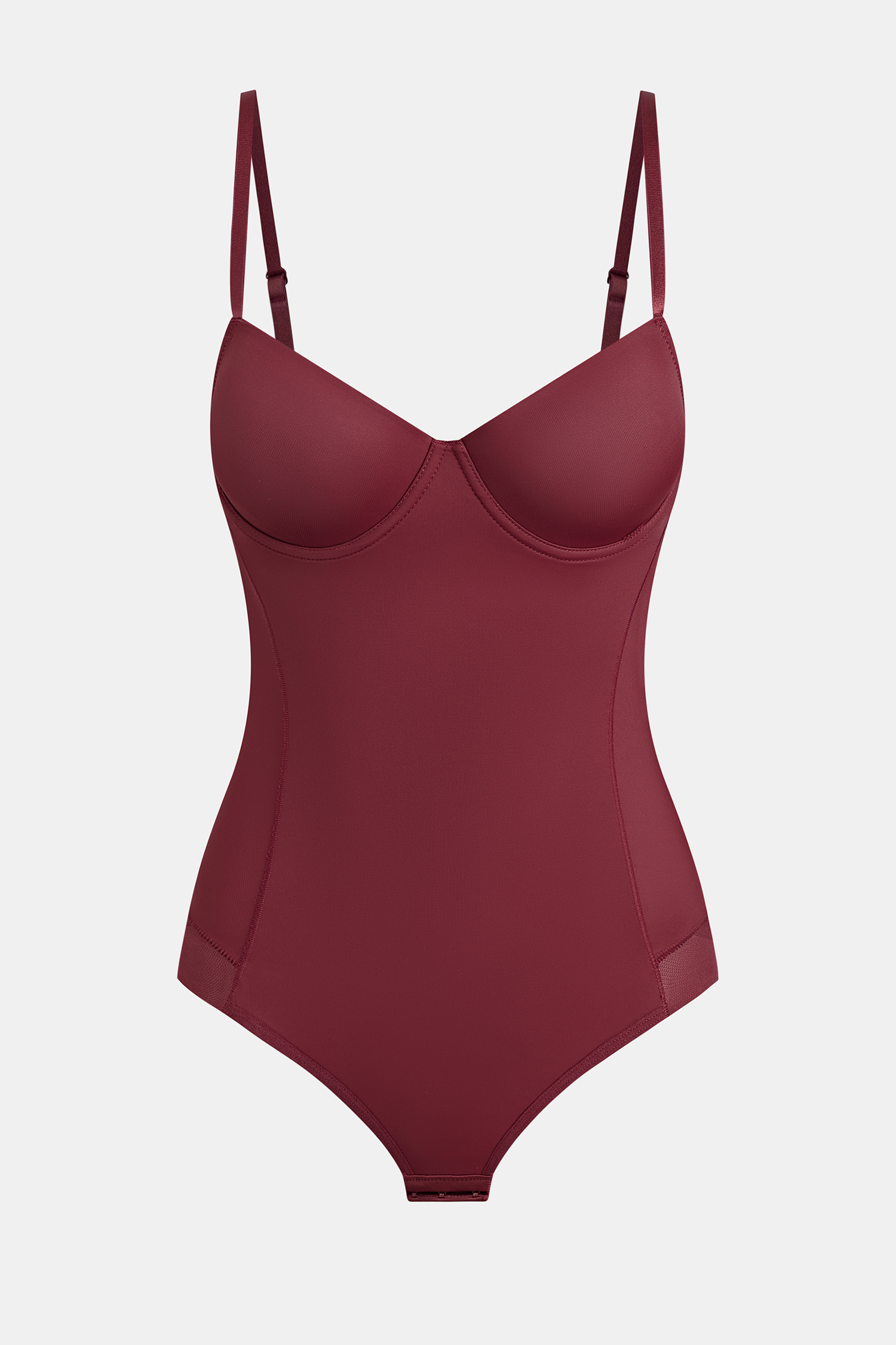 Diva Aura Maroon Shapewear Bodysuit