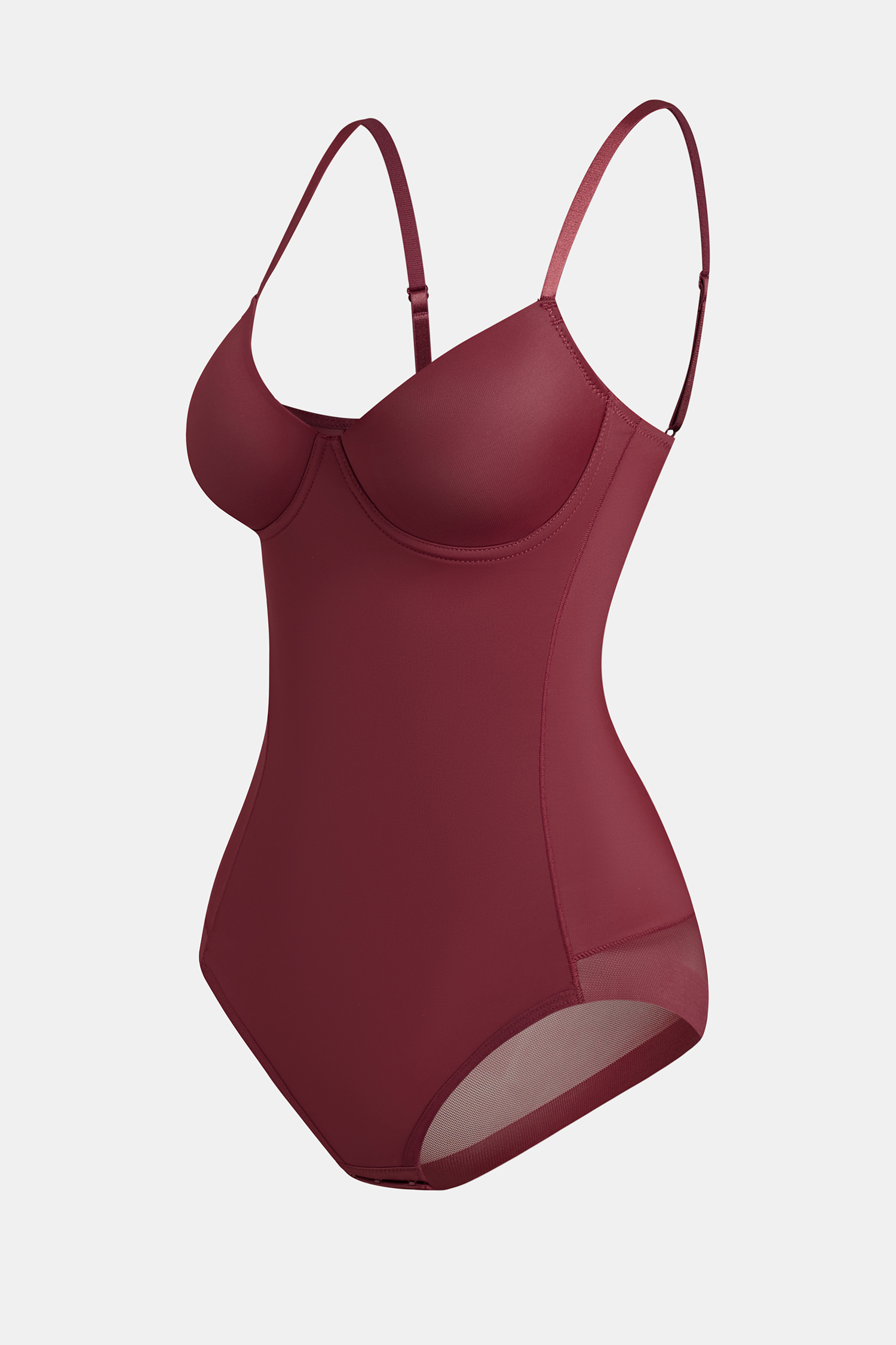 Diva Aura Maroon Shapewear Bodysuit