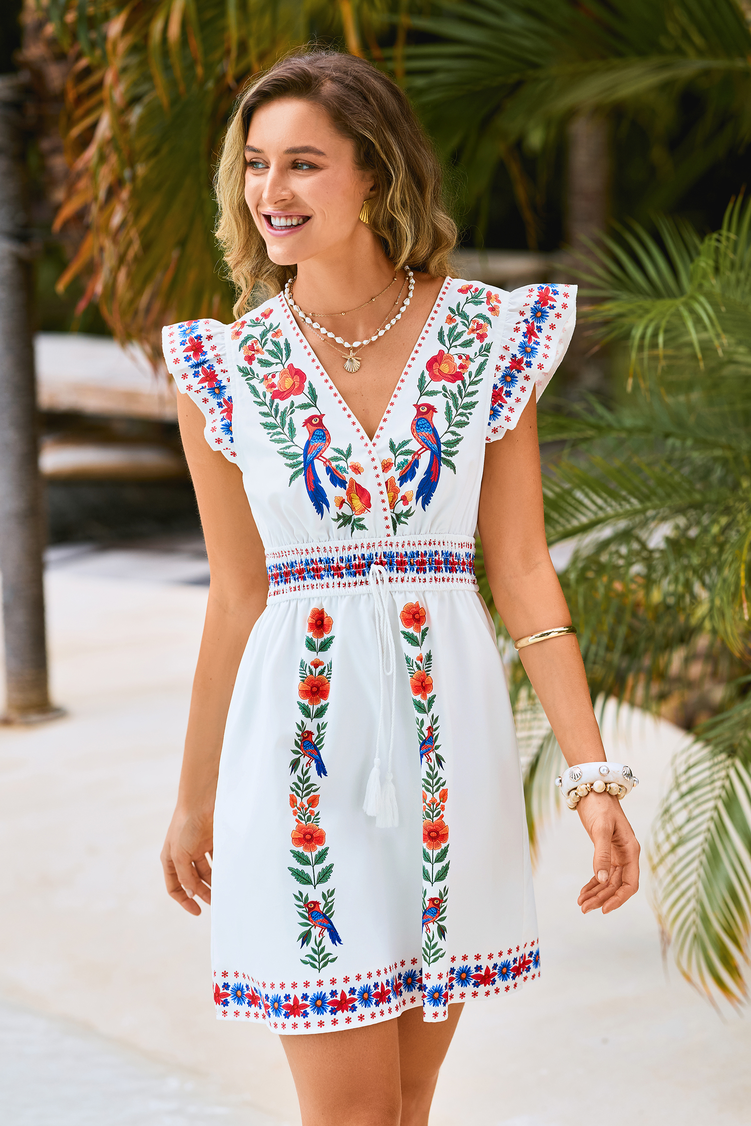 Under the Sun Tropical Mini Dress