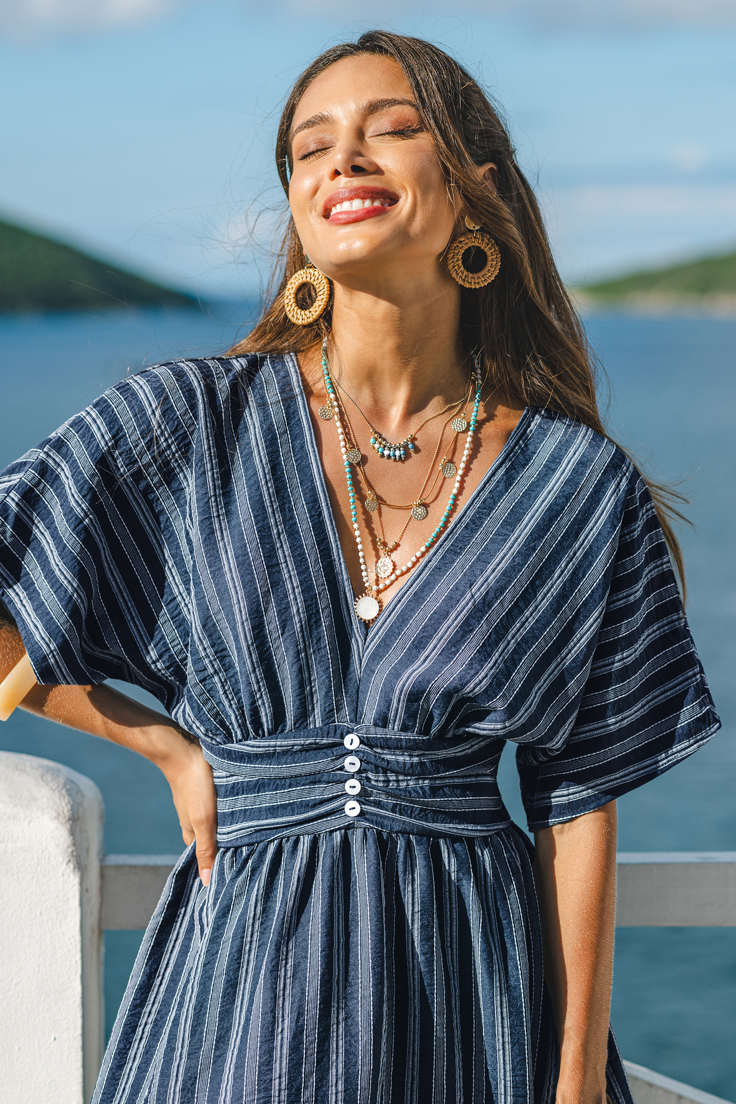 Here for It Striped Mini Dress