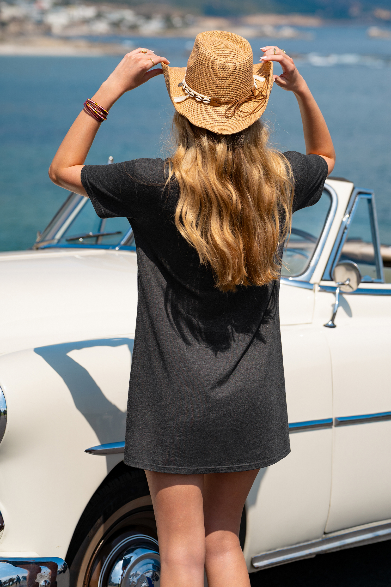 Enjoy the Moments Graphic Mini Dress