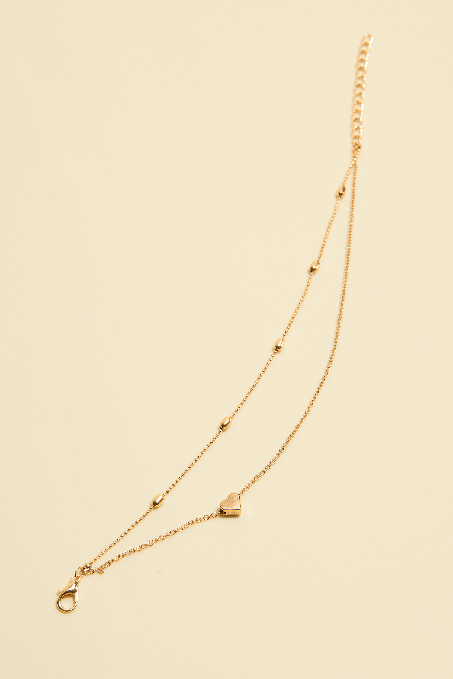 Set di cavigliere color oro Love You More