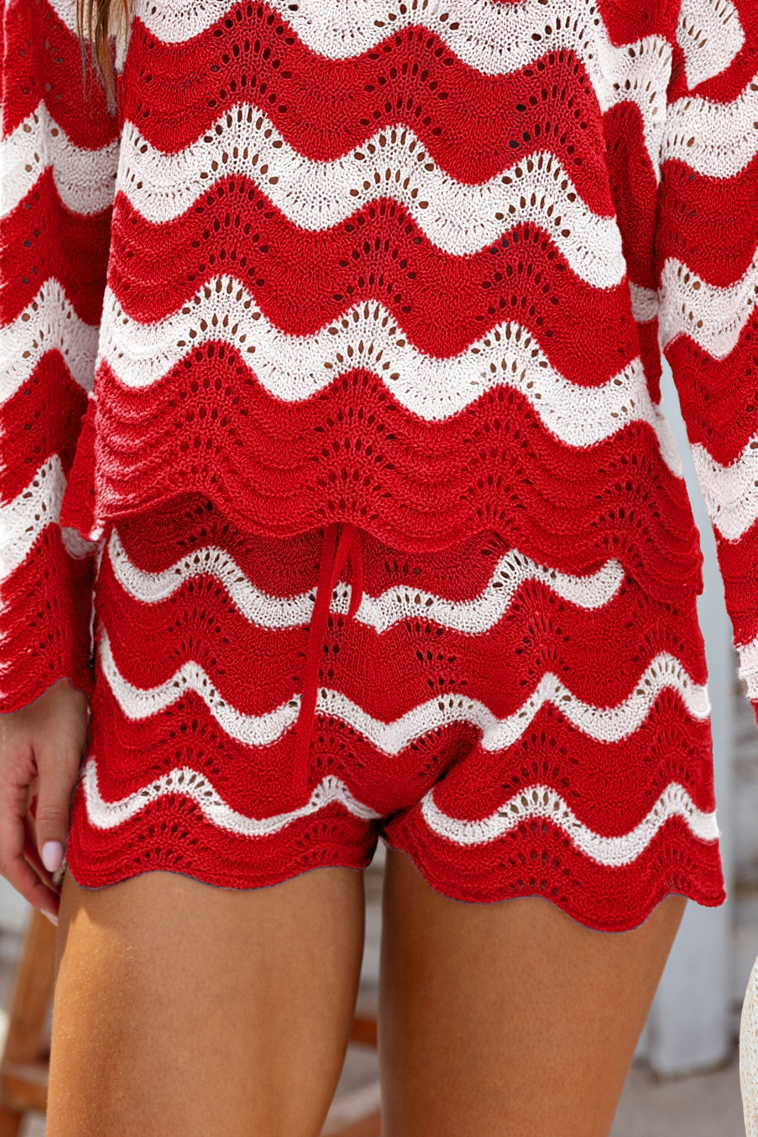 Embark Striped Cover-Up Shorts