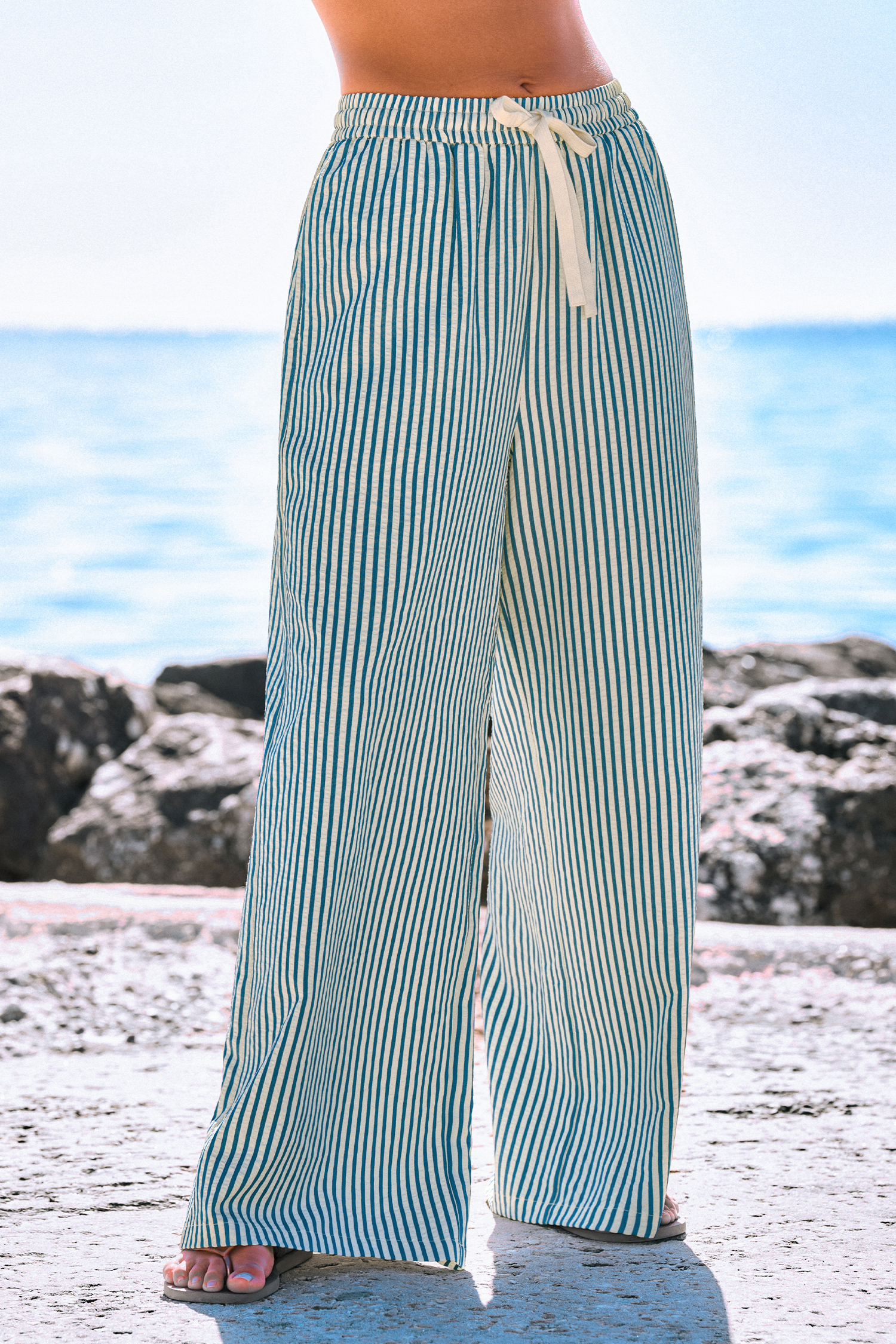 Pantaloni a righe Sailing Off