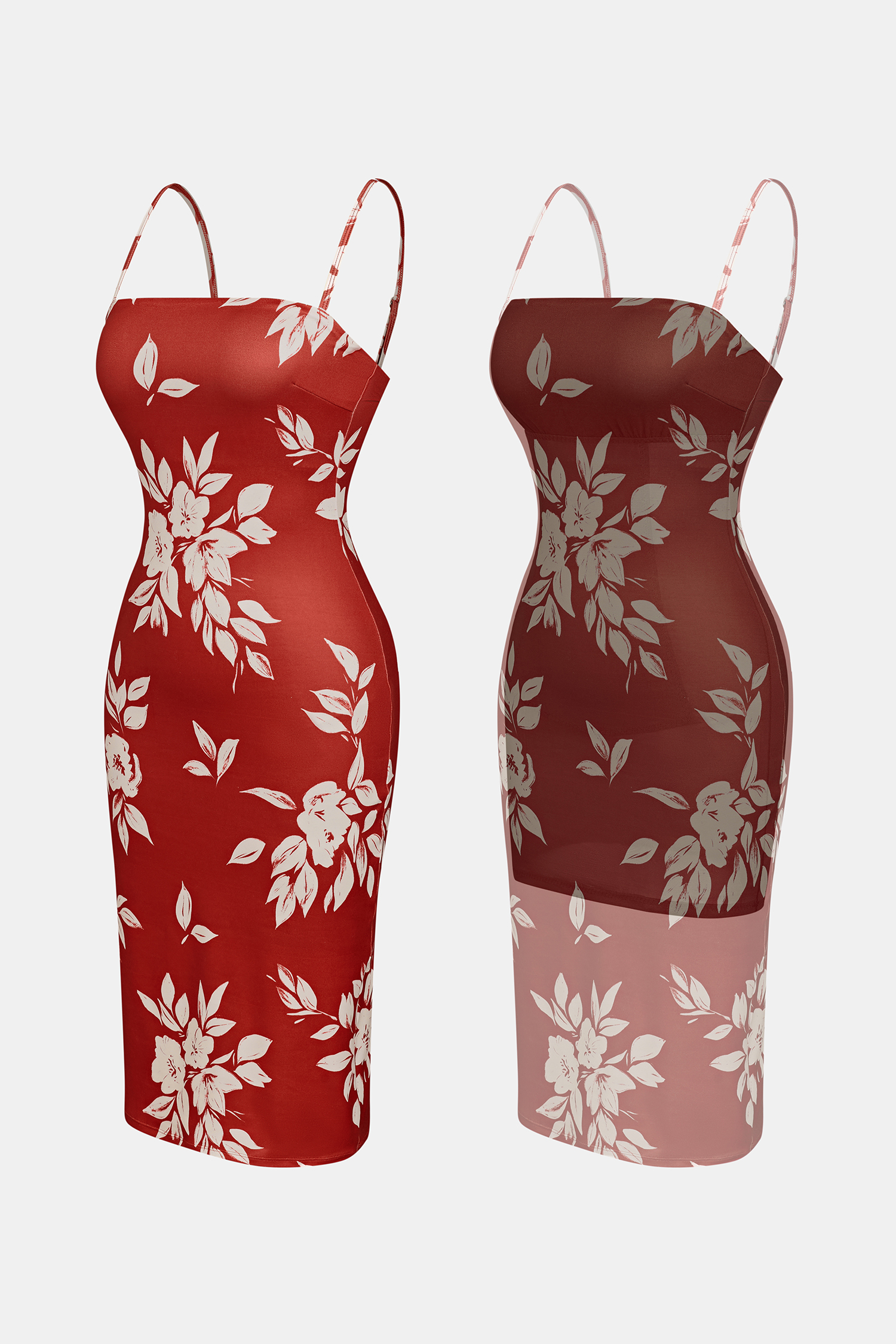 Malibu Shore Floral Midi Dress