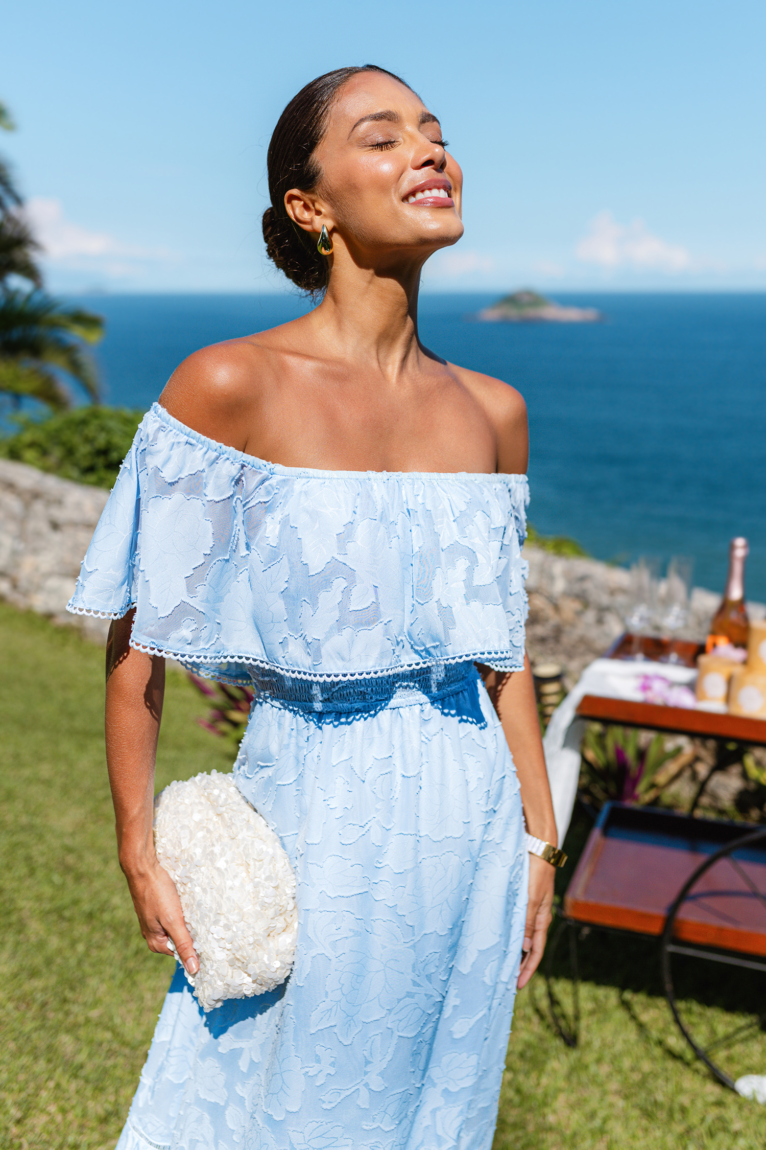 Forget-Me-Not Blue Maxi Dress