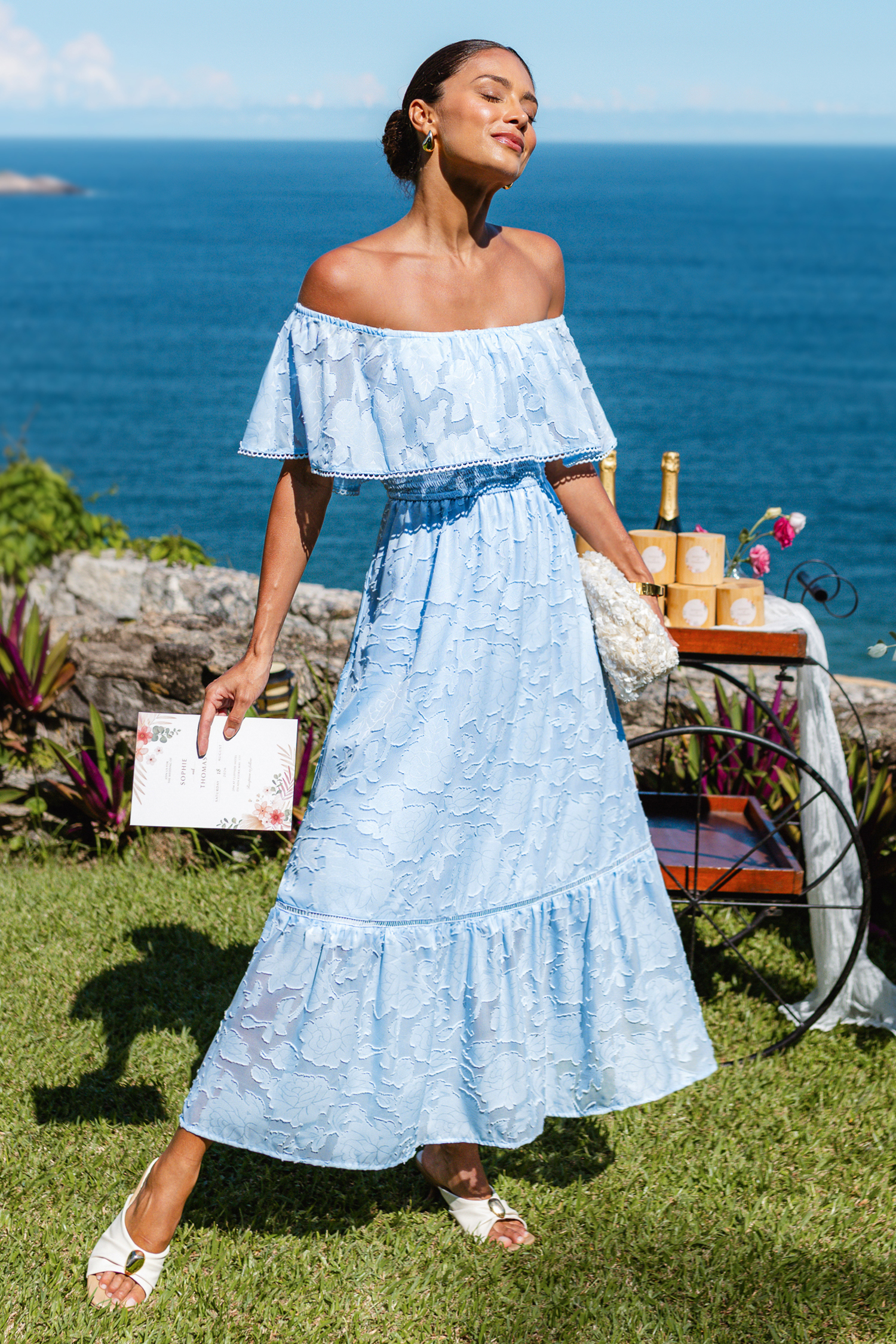 Forget-Me-Not Blue Maxi Dress