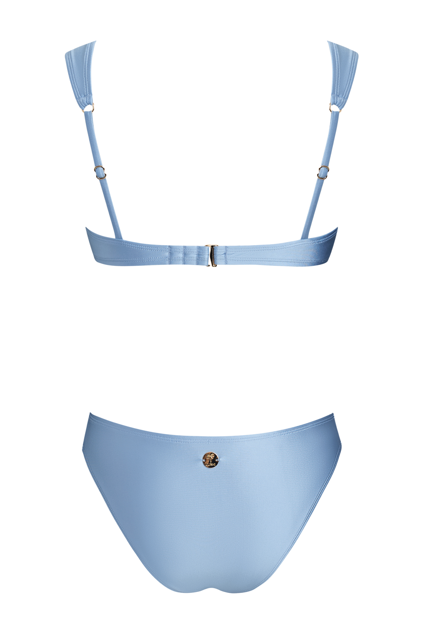 x Diane Bikini bleu bretelles ajustables bas échancré
