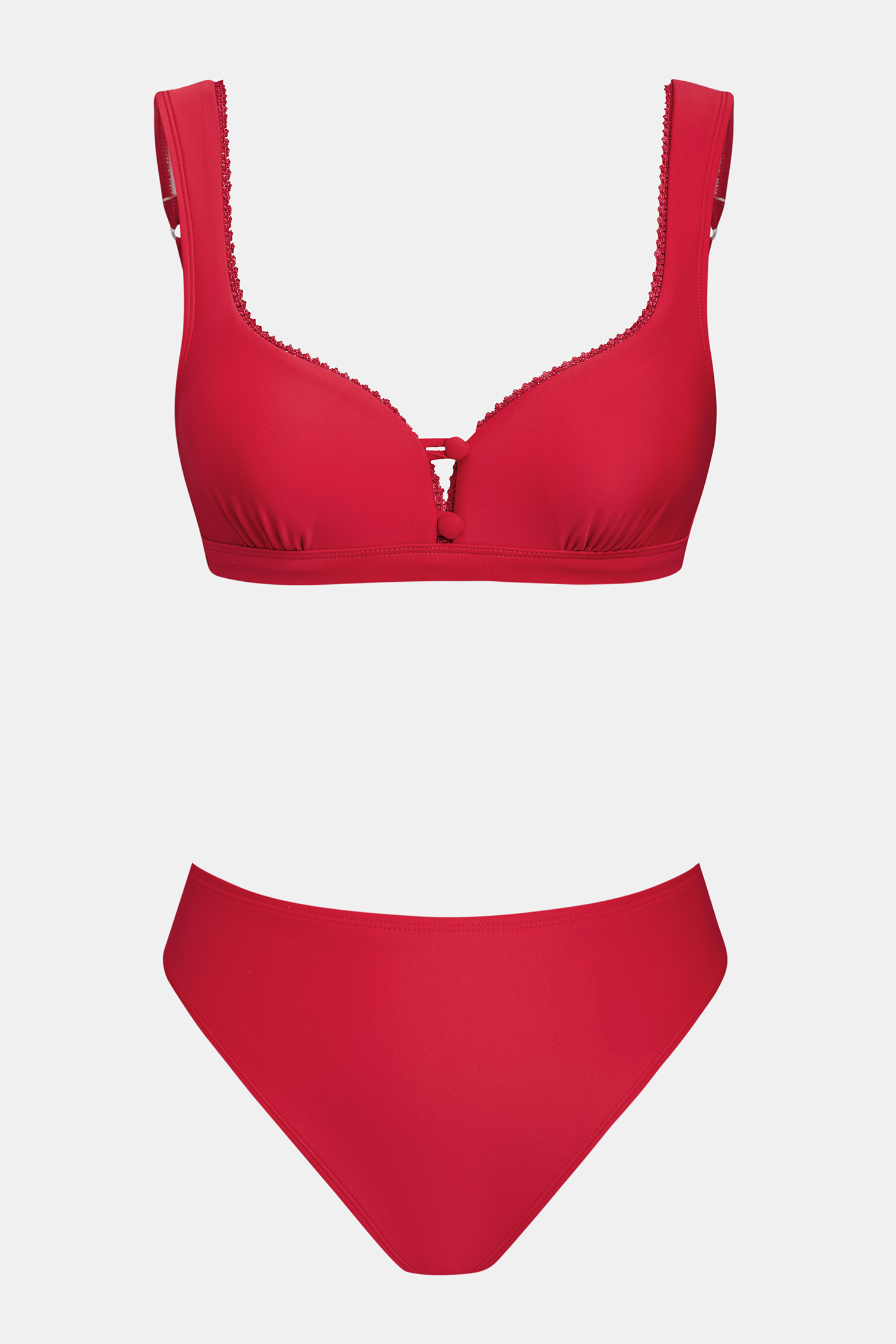 x Camille Bikini bretelles ajustables bas taille haute